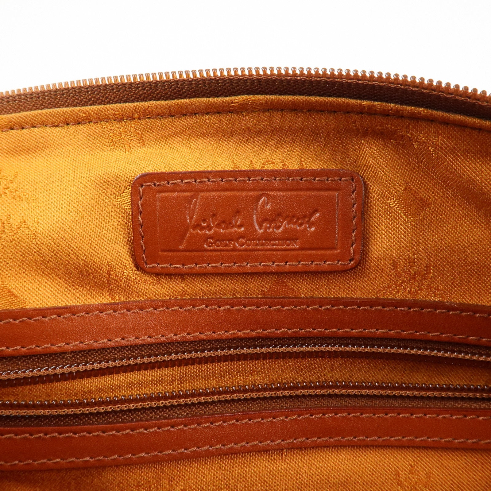 MCM Visetos Logo Leather 2WAY Bag Hand Bag Shoulder Bag Brown