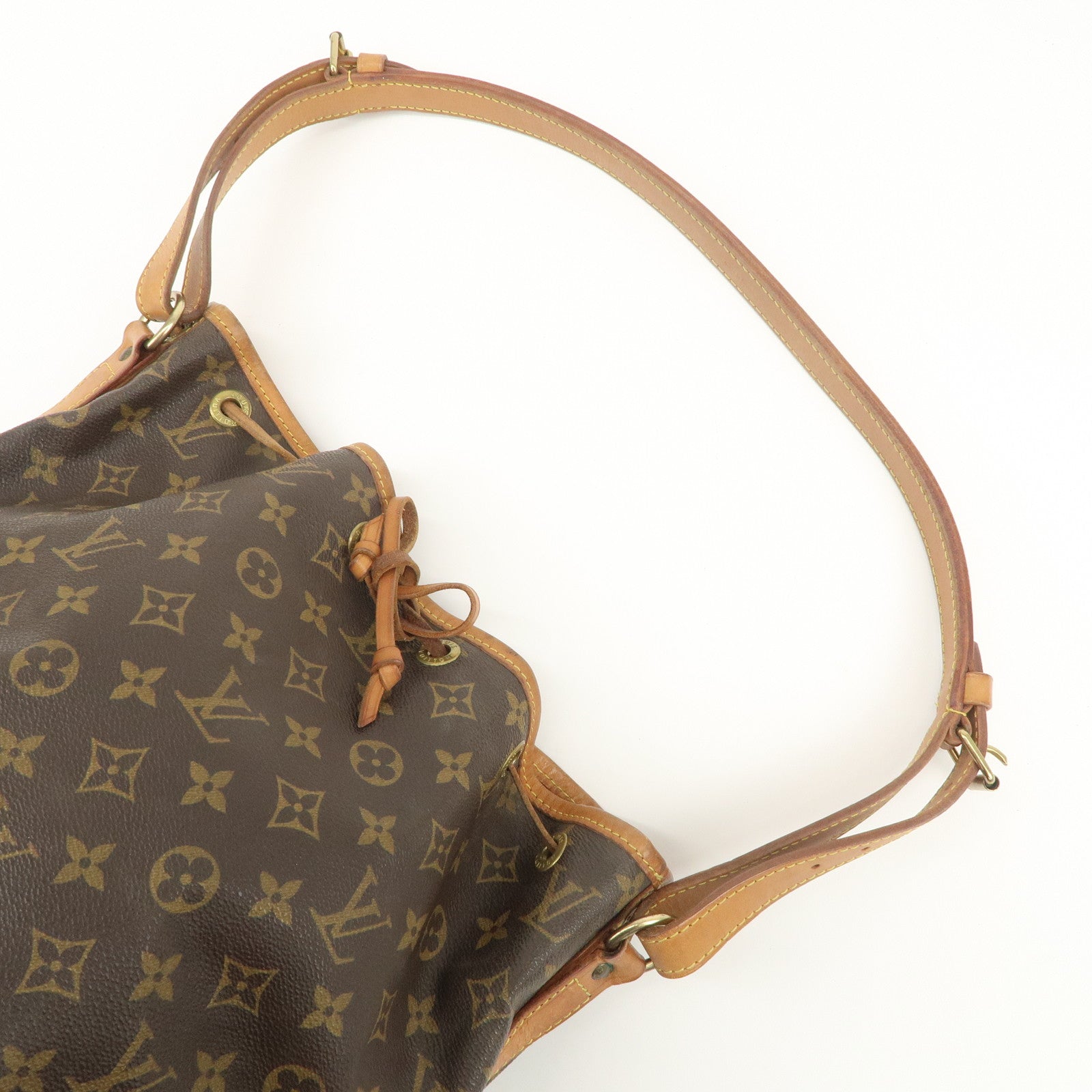 Louis Vuitton Monogram Petit Noe Shoulder Bag Brown M42226