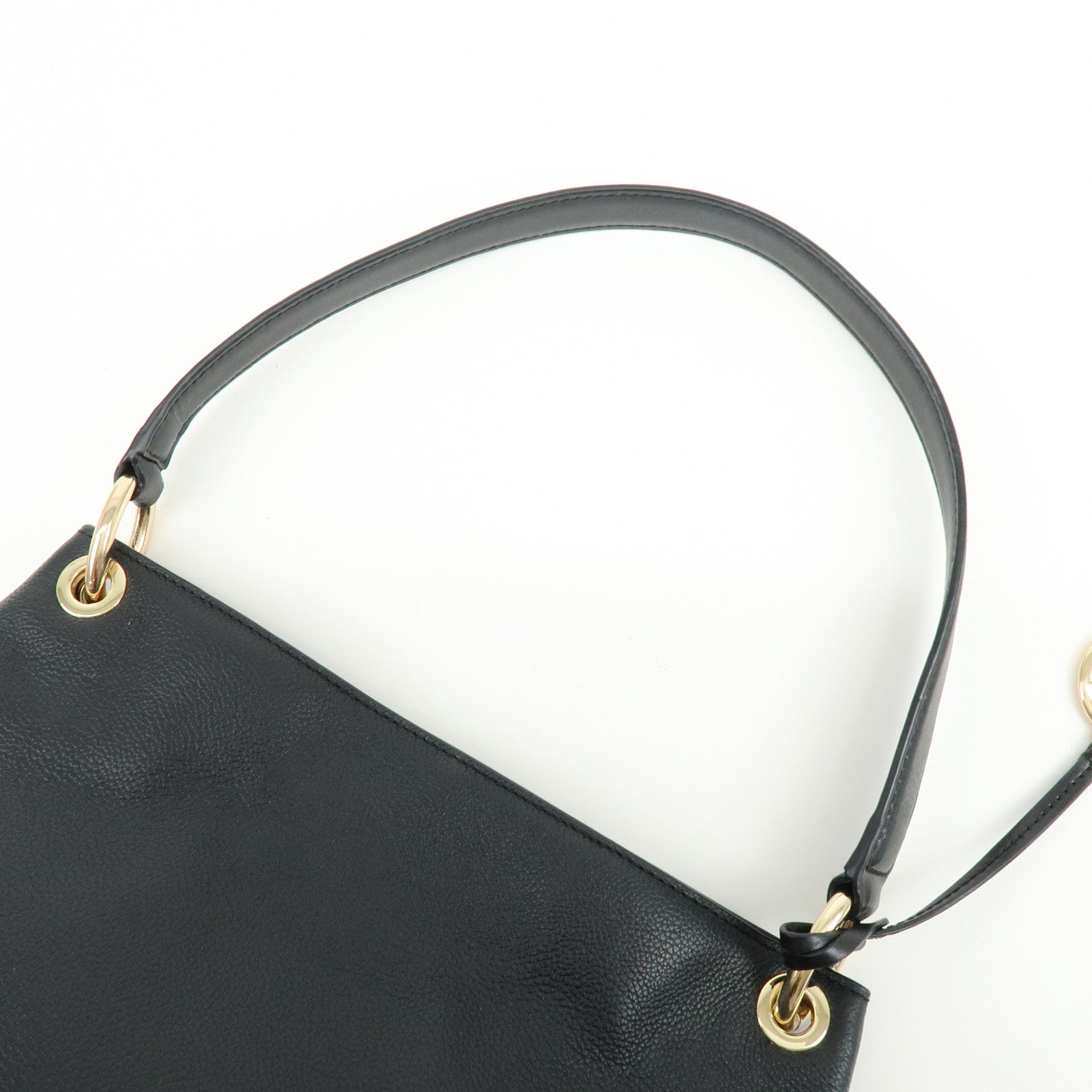 MICHAEL KORS Nicole Leather Shoulder Bag Tote Bag Black