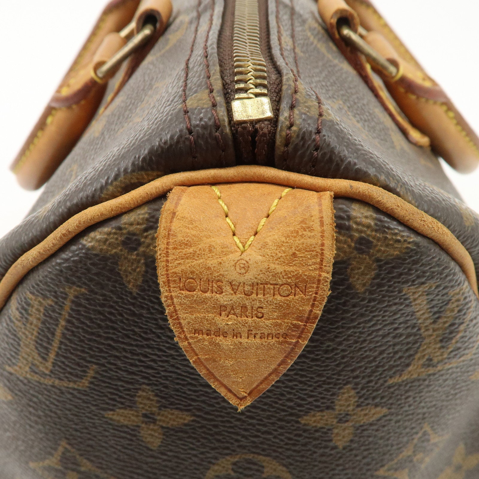 Louis Vuitton Monogram Speedy 30 Hand Bag Boston Bag Brown M41526 Used