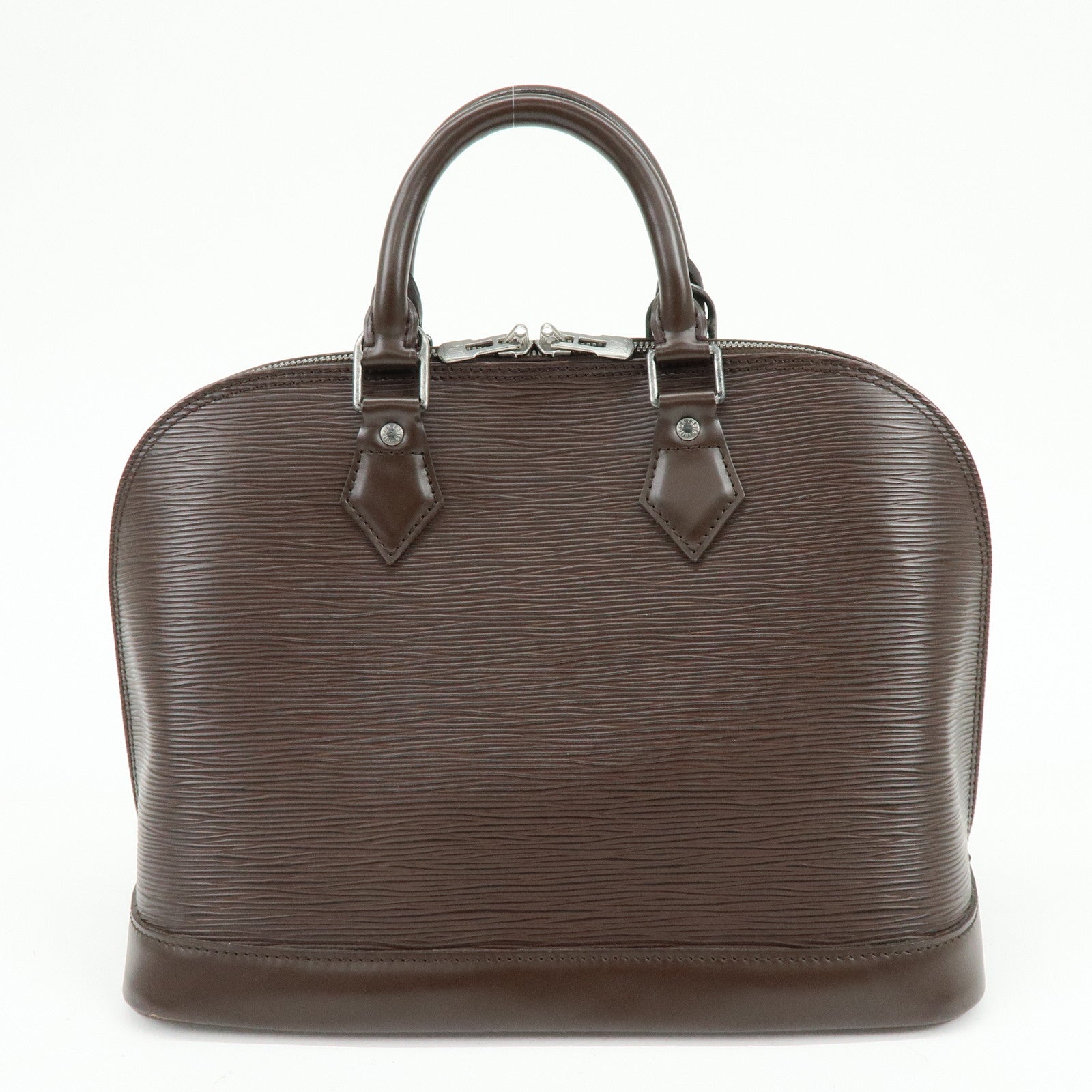 Louis Vuitton Epi Leather Alma Hand Bag Mocha Brown M5214D