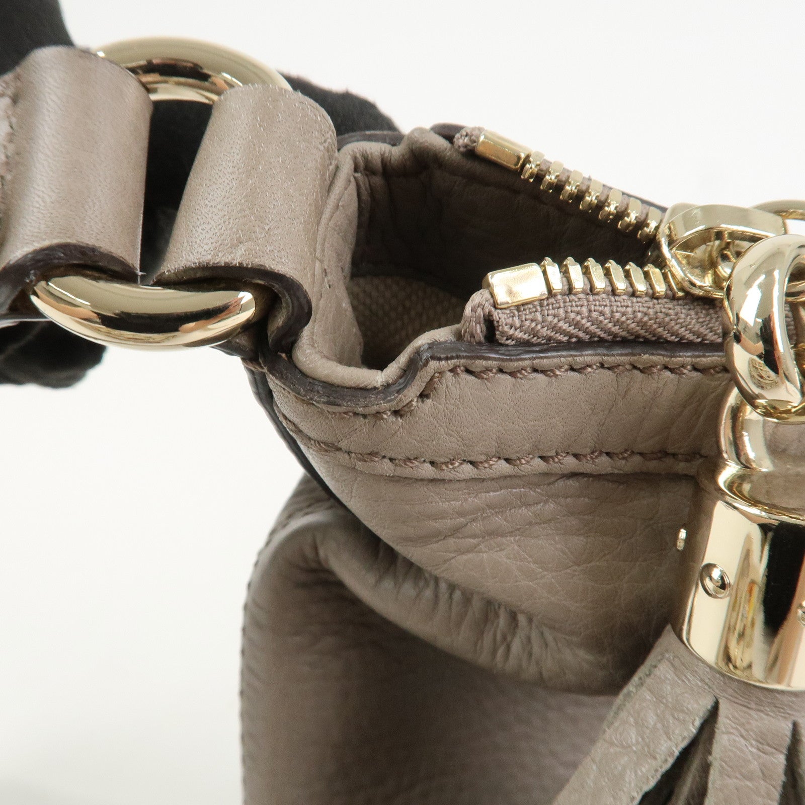 GUCCI SOHO Interlocking G Leather Shoulder Crossbody Bag 308361