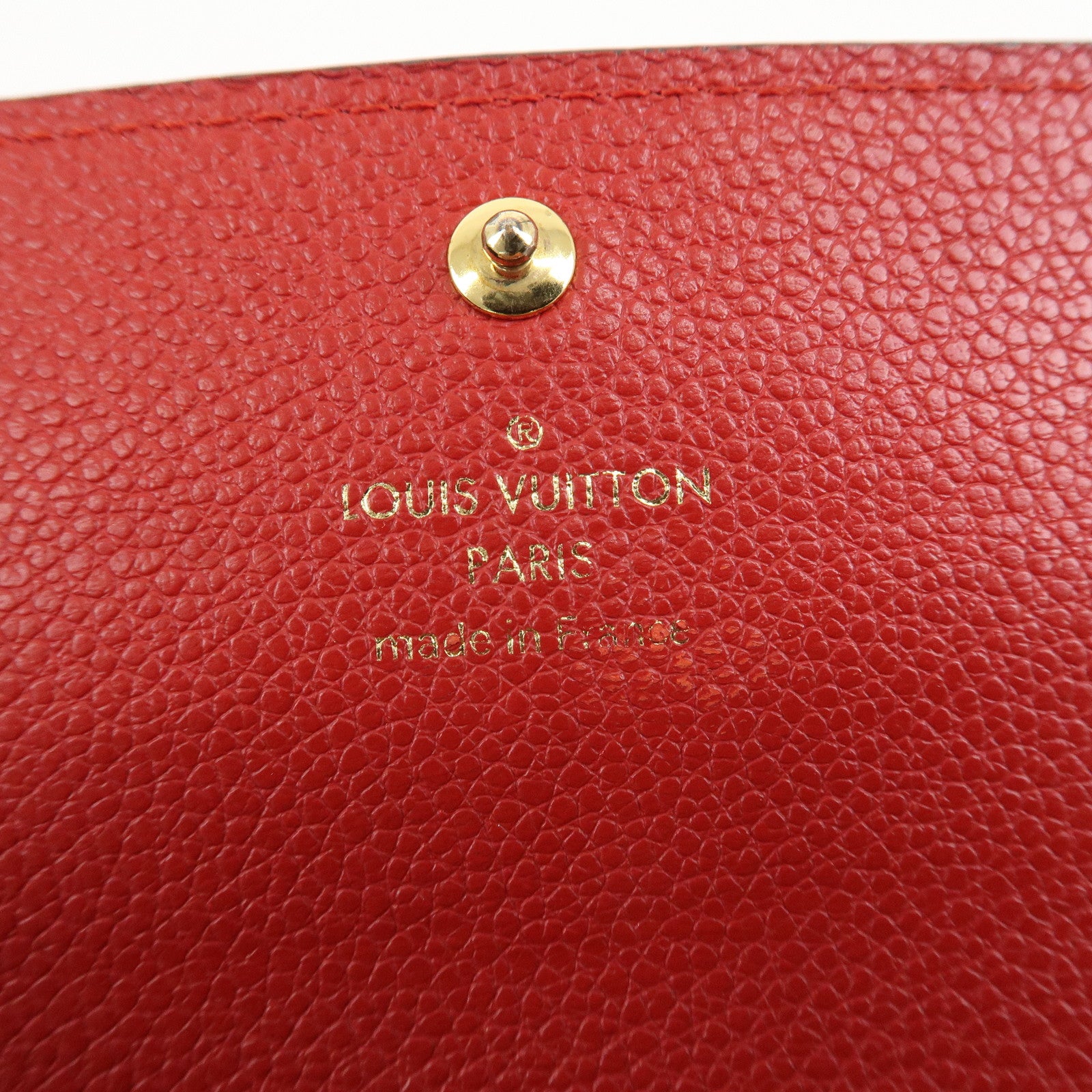 Louis Vuitton Portofoille Venus Monogram Leather Wallet Red M61836 Used