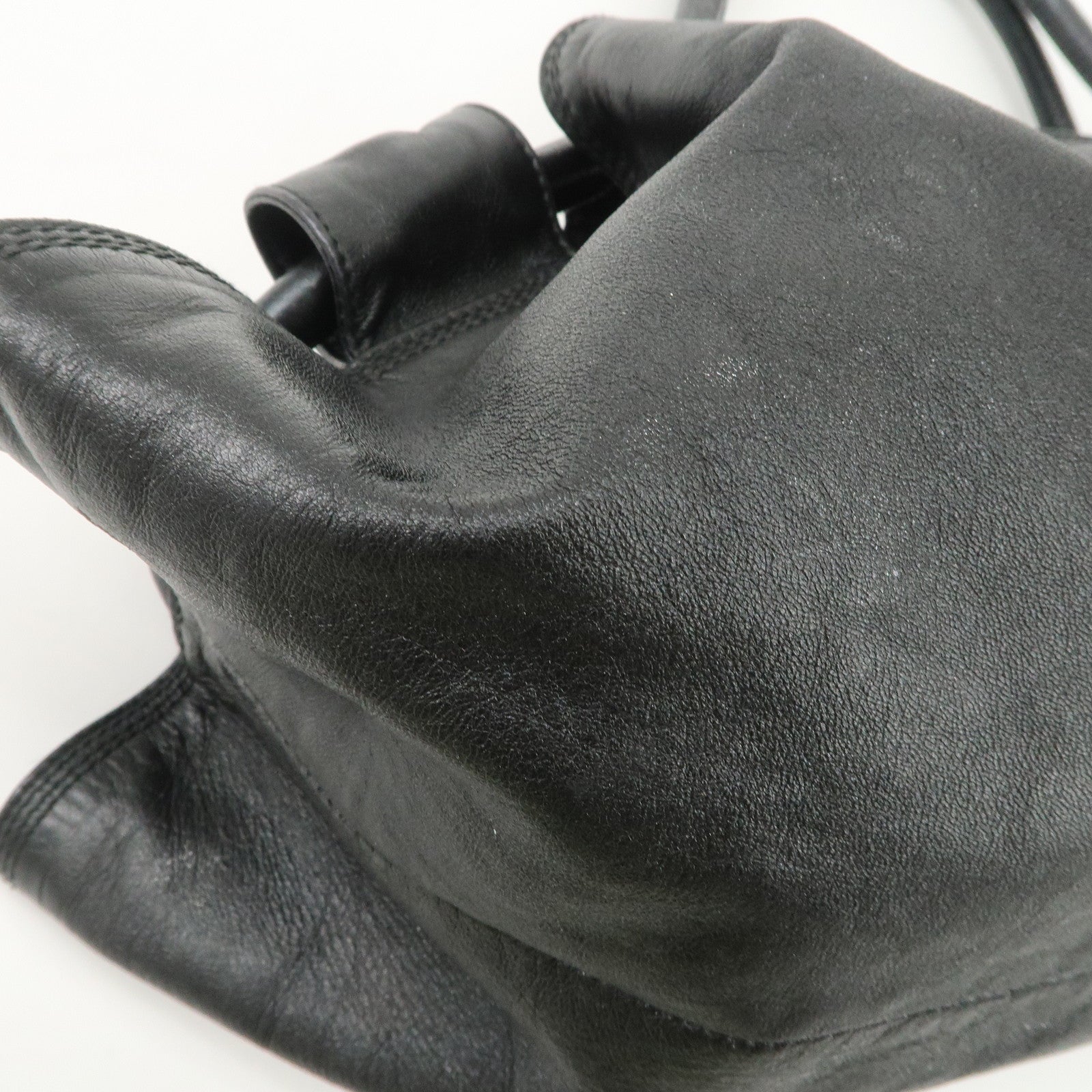 LOEWE Anagram Nappa Aire Leather Hand Bag Shoulder Bag Black