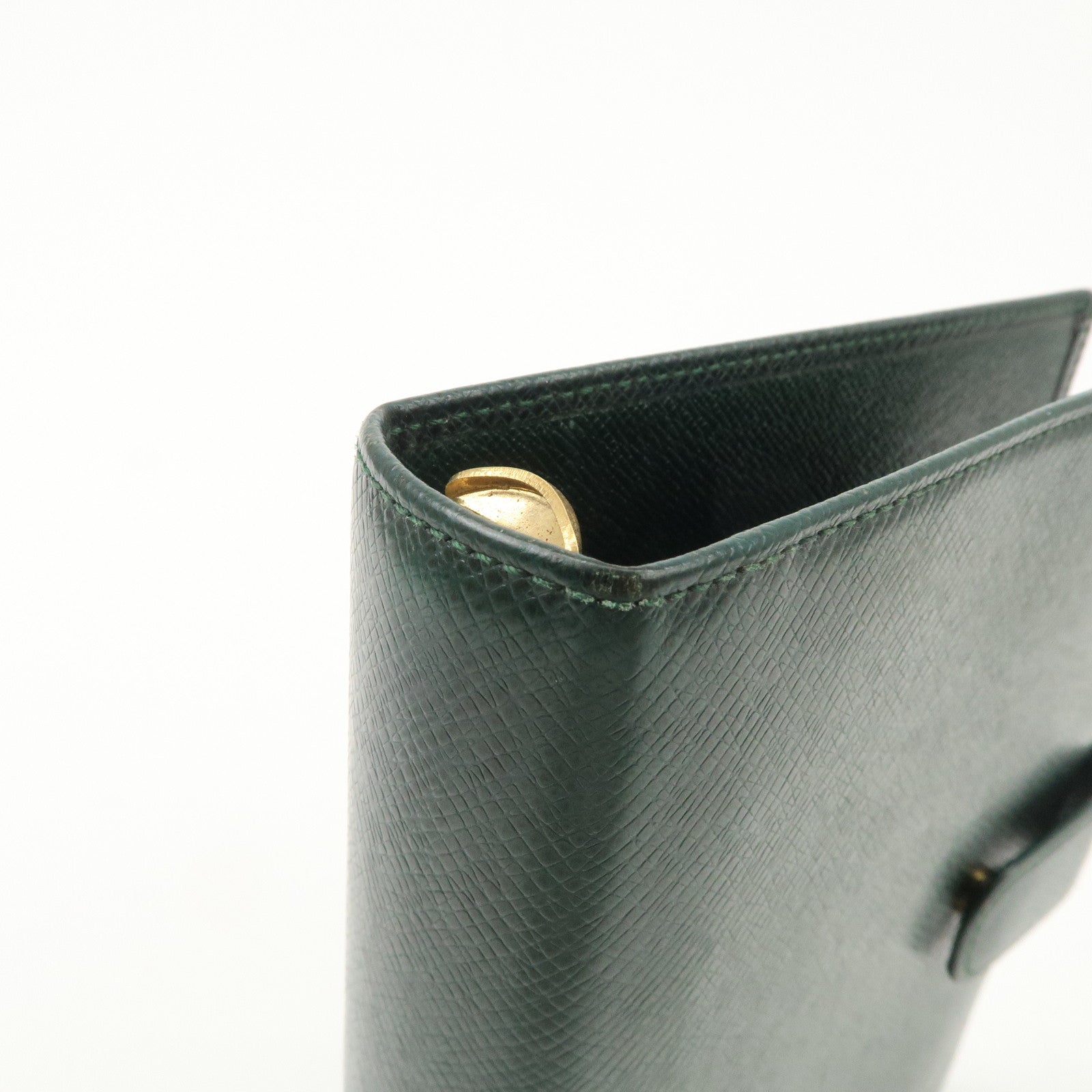 Louis Vuitton Taiga Agenda MM Planner Cover Epicea R20431 Used