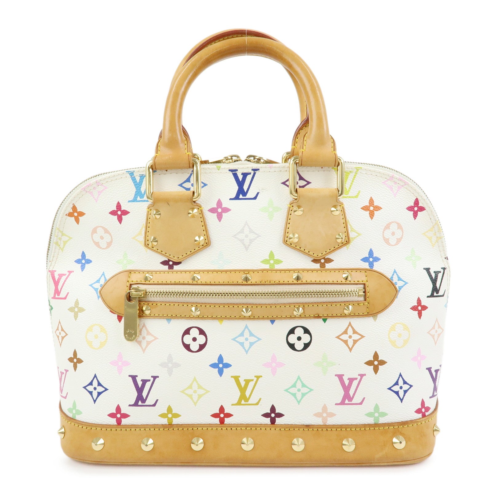 Louis Vuitton Monogram Multicolor Alma PM Hand Bag Blanc M92647