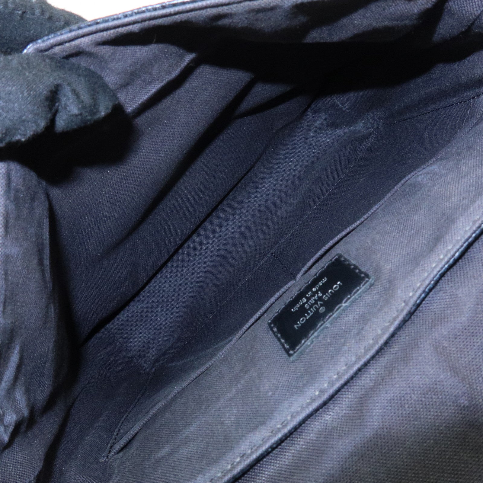 Louis Vuitton Damier Graphite District PM Shoulder Bag Noir N41260