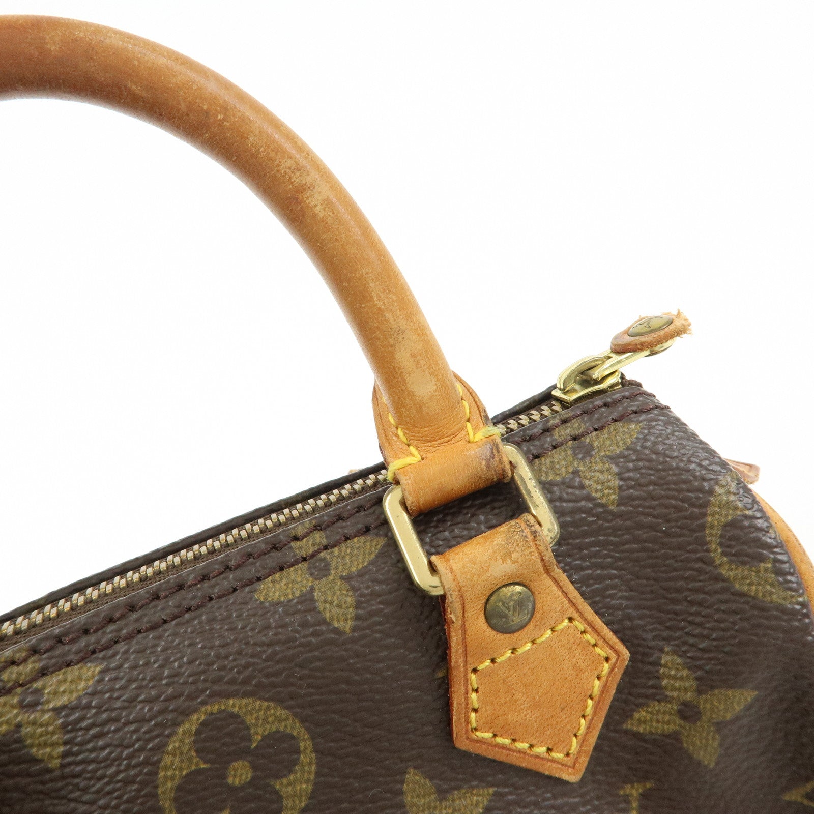 Louis Vuitton Monogram Mini Speedy Hand Bag Brown M41534