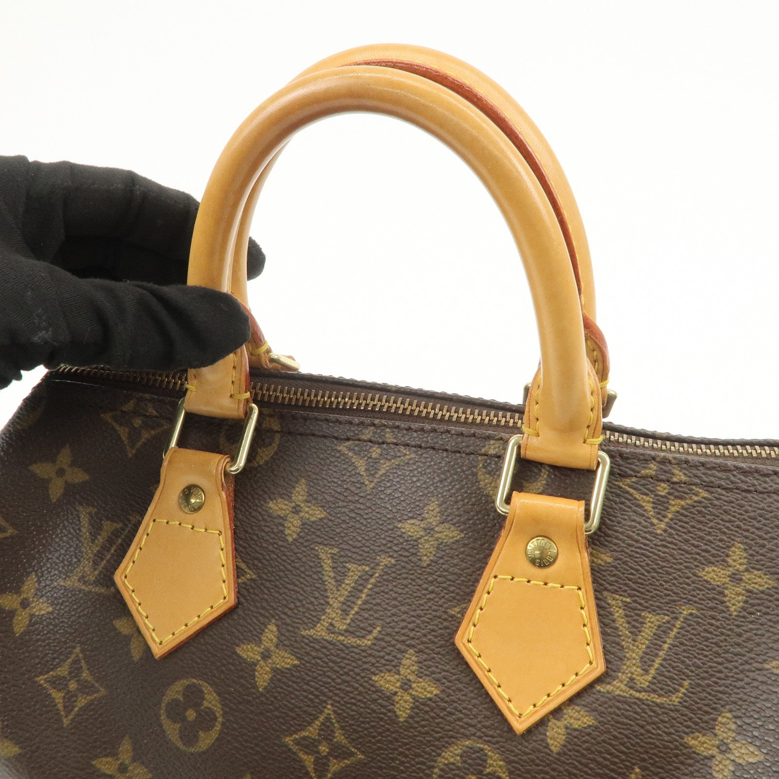 Louis Vuitton Monogram Speedy 25 Boston Bag Hand Bag Brown M41528