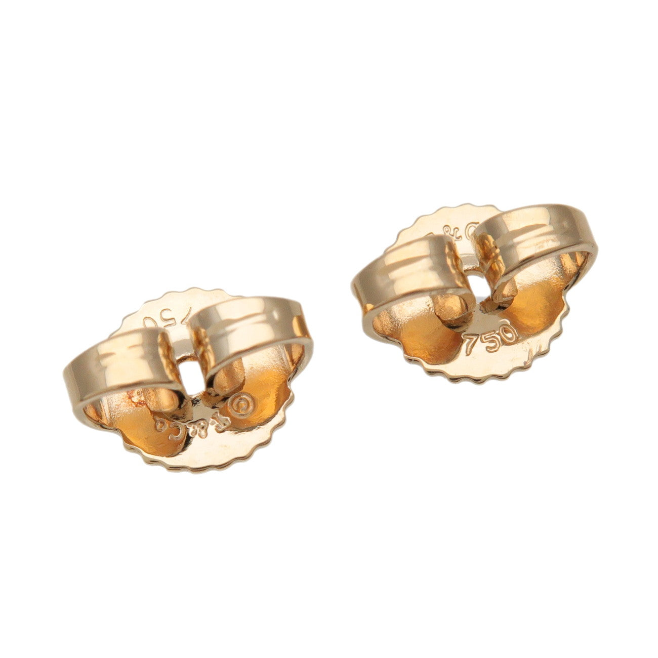 Tiffany & Co Notes Heart Earrings K18 750YG Yellow Gold