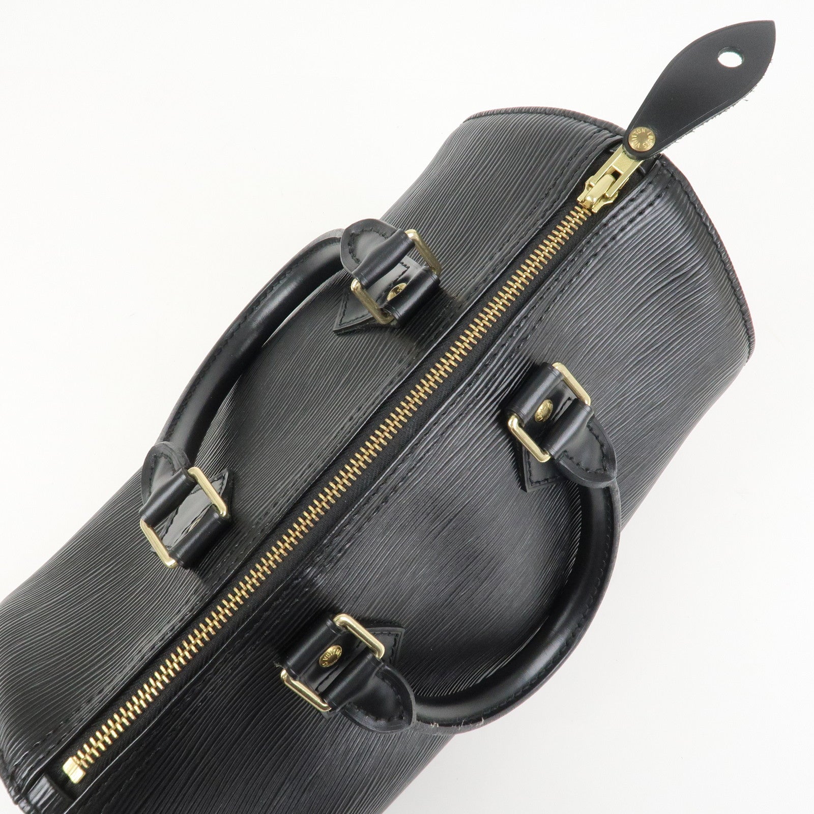 Louis Vuitton Epi Leather Speedy 25 Hand Bag Boston Bag Noir M59032