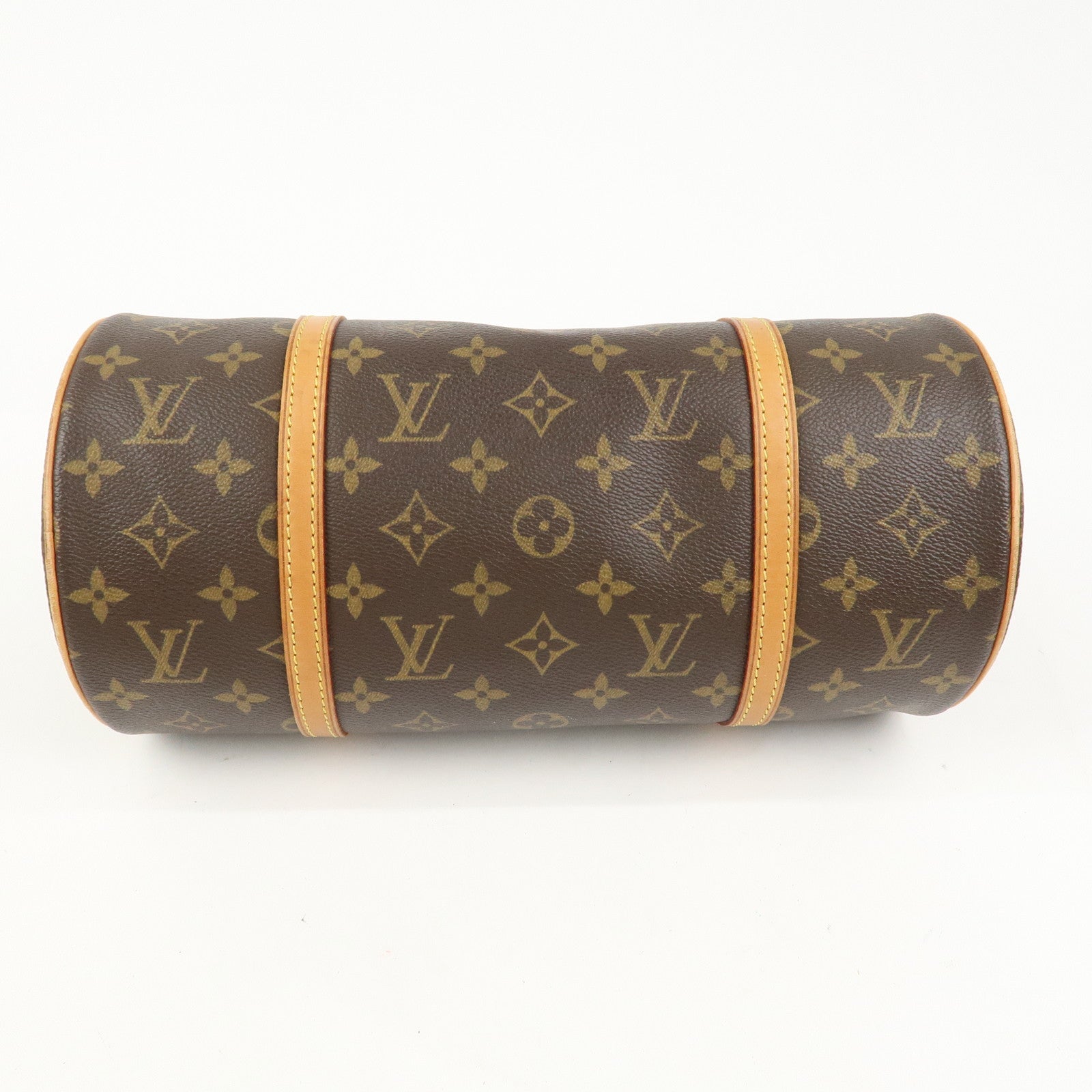 Louis Vuitton Monogram Papillon 30 Hand Bag Brown M51385