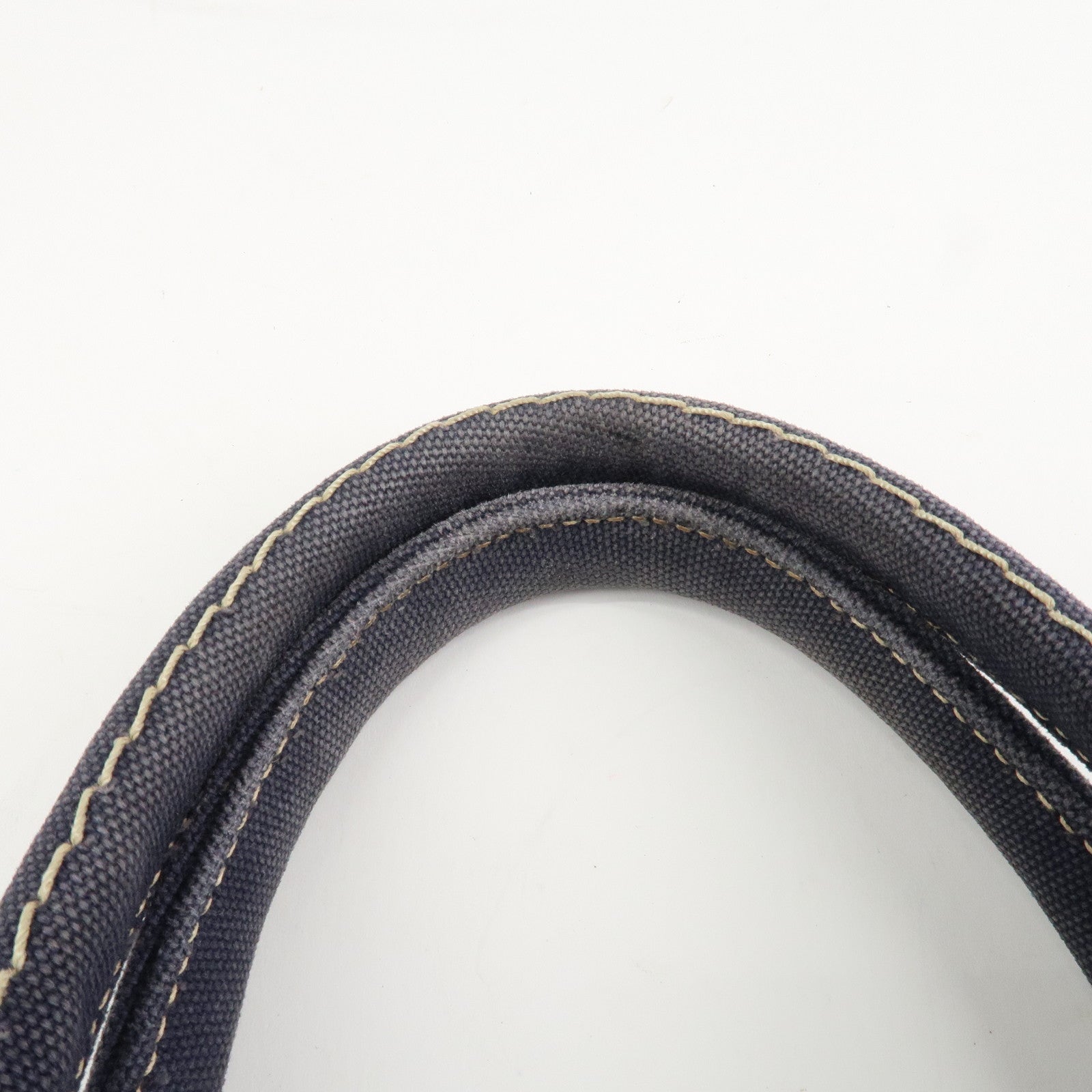 PRADA Canapa Mini Denim 2Way Hand Bag Tote Bag Navy 1BG439