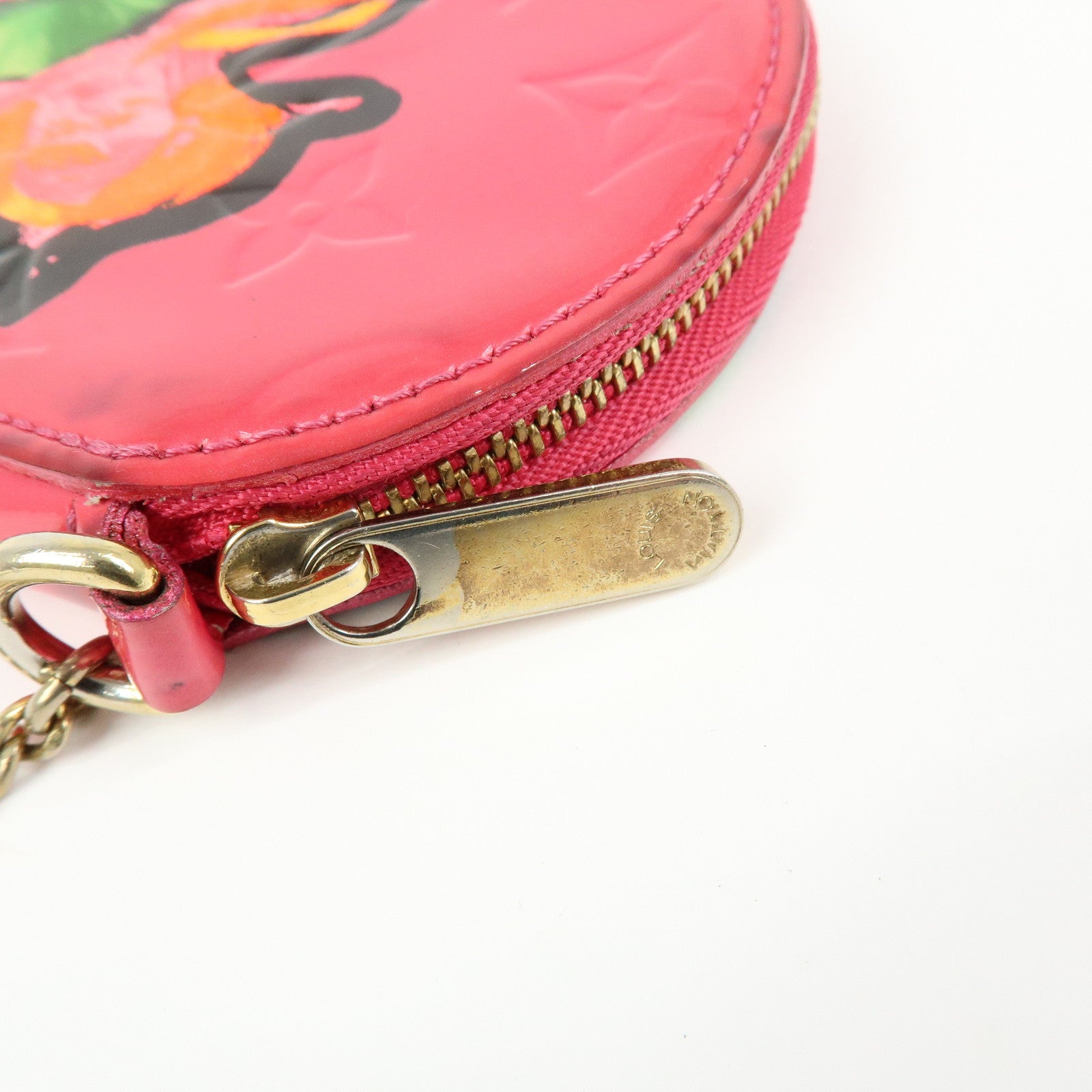 Louis Vuitton Monogram Vernis Porte Monnaie Chapeau Rose Pop M93690