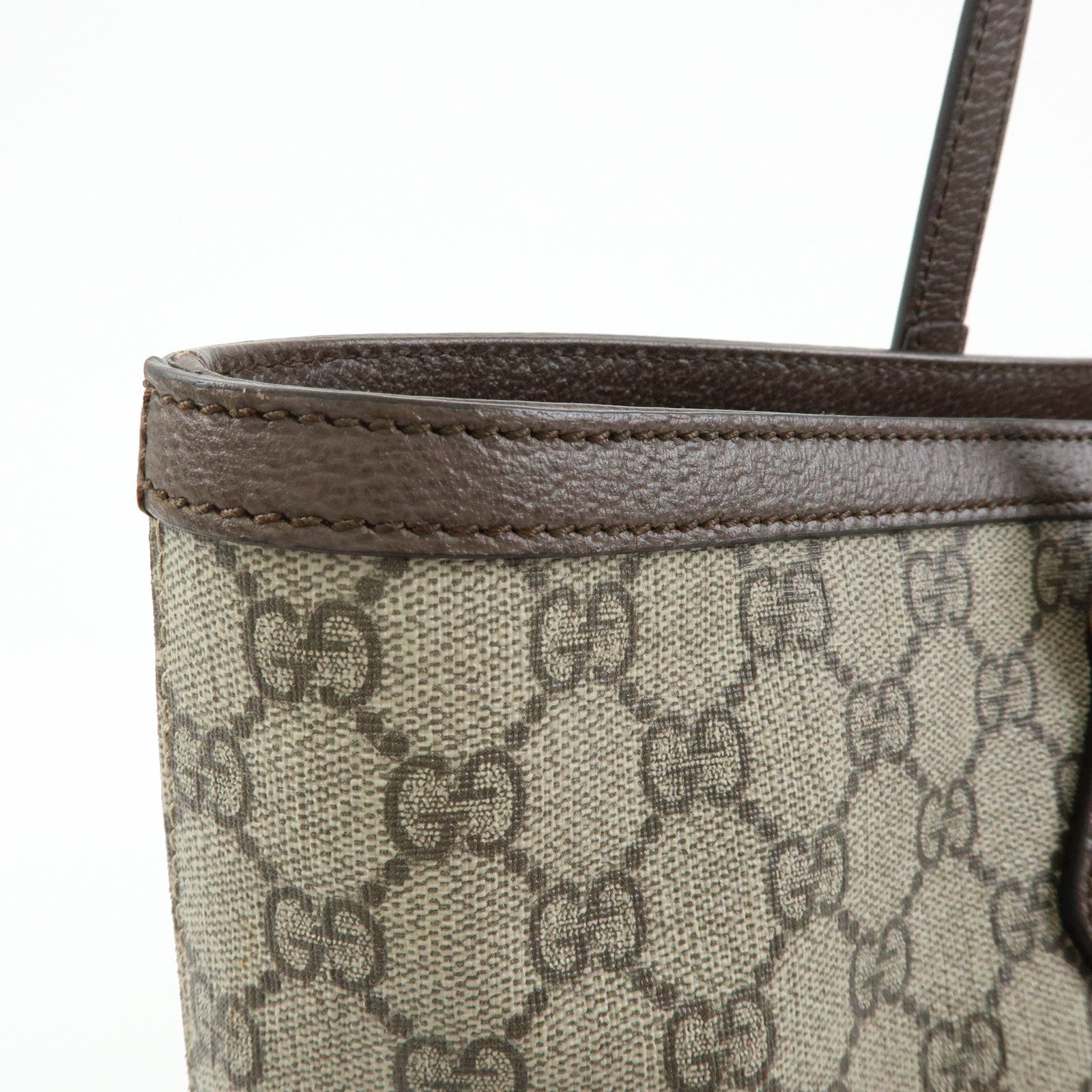 GUCCI Ophidia Sherry Medium Tote Shoulder Bag Beige Brown 631685