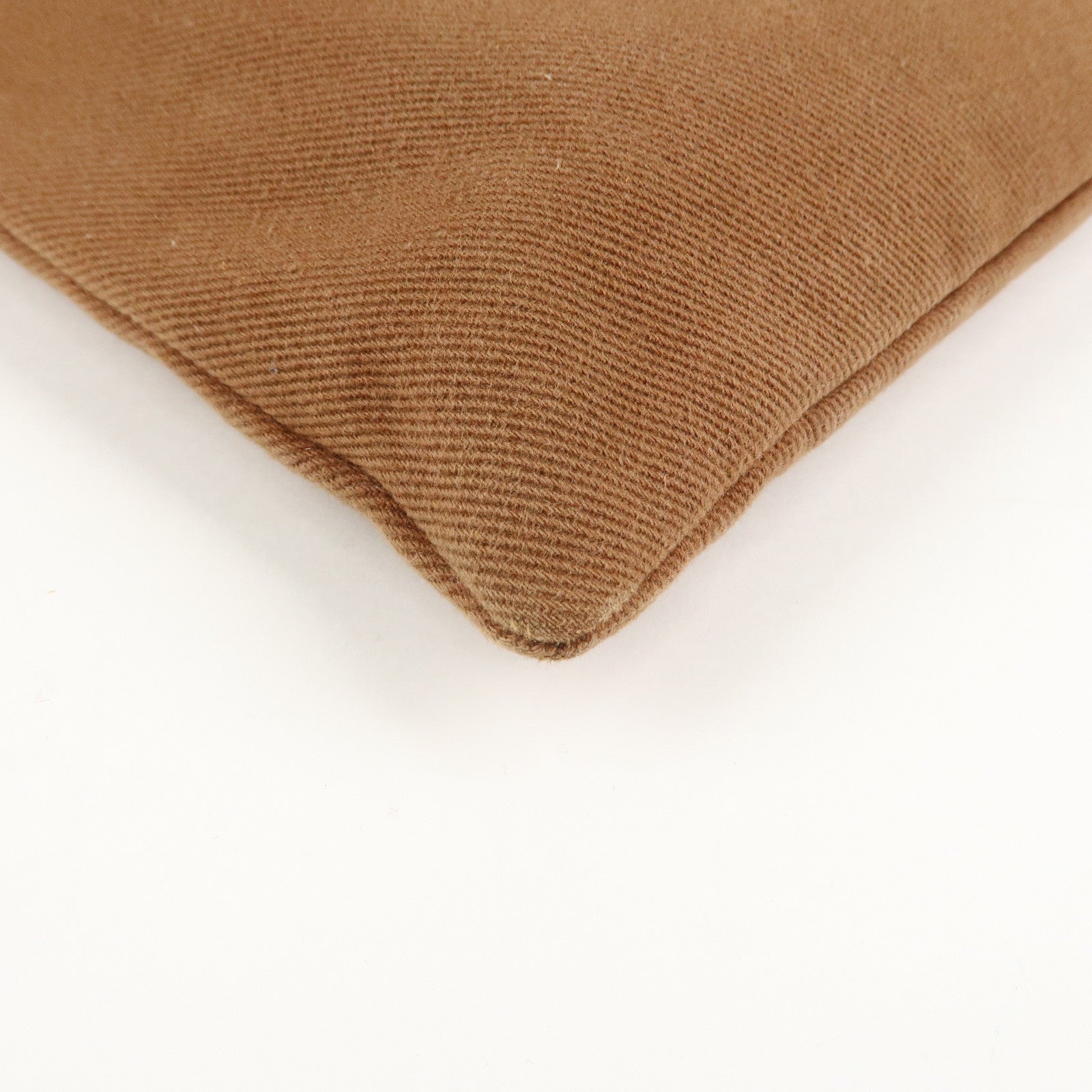 Saint Laurent Velour Canvas Leather Kahara Tote bag Shoulder Bag Brown Used