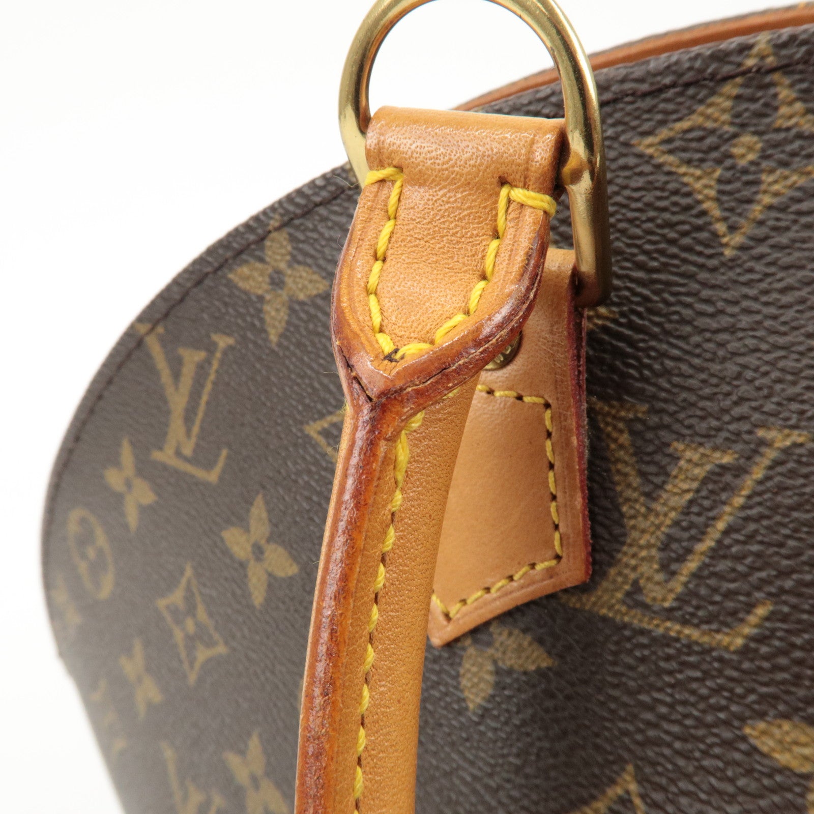 Louis Vuitton Monogram Ellipse MM Hand Bag Brown M51126 Used