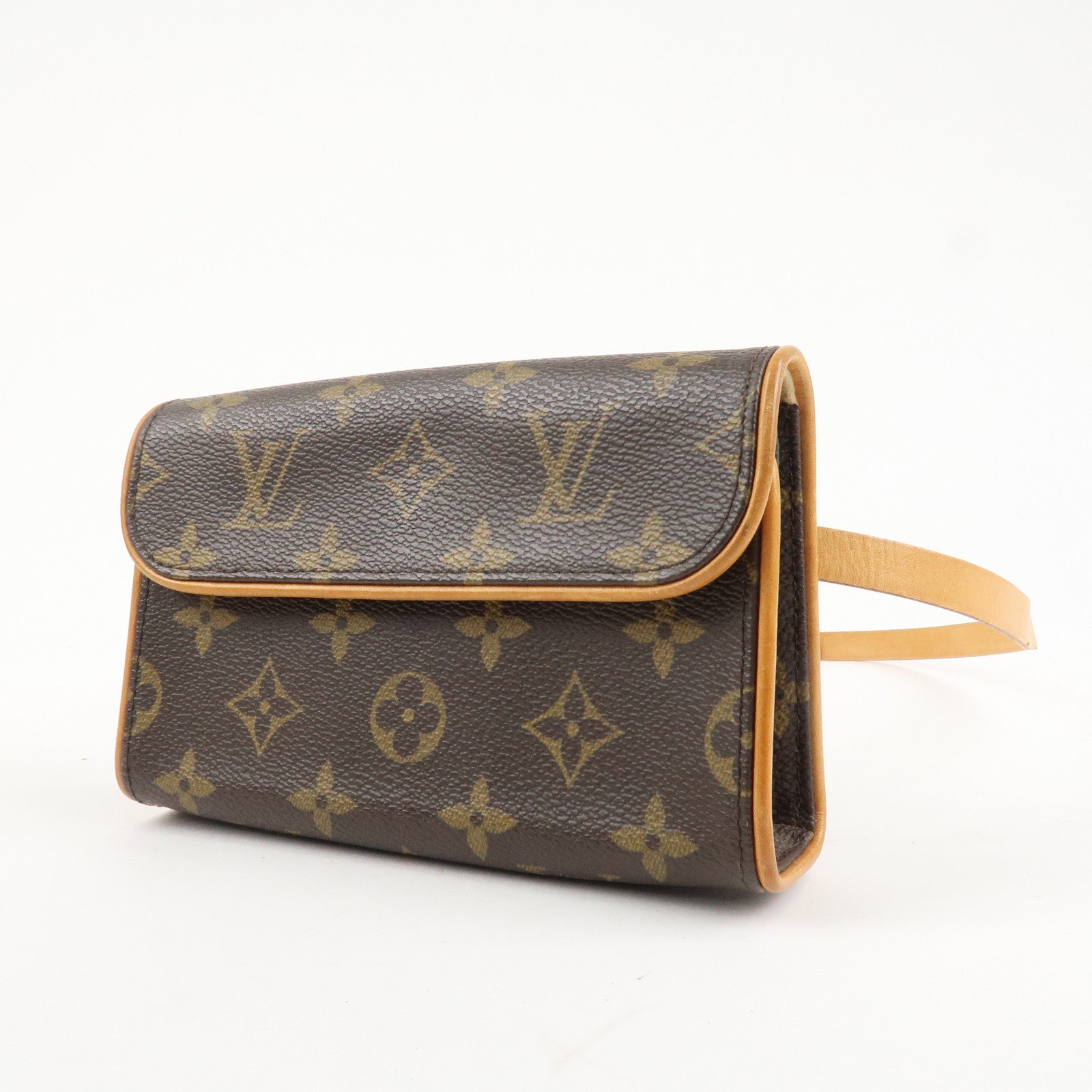 Louis Vuitton Monogram Pochette Florentine Waist Bag Belt XS M51855 Used