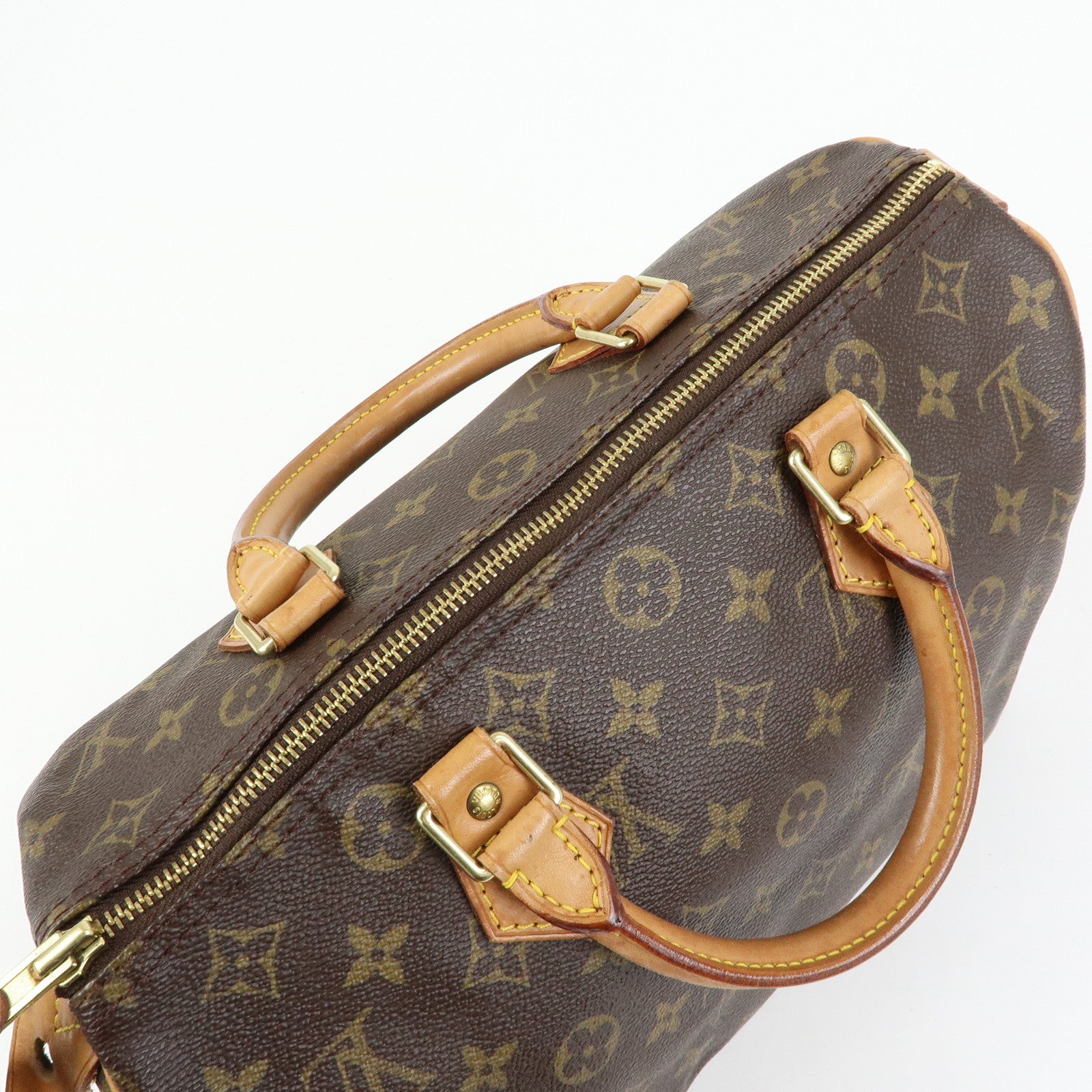 Louis Vuitton Monogram Speedy 30 Boston Bag Hand Bag Brown M41526