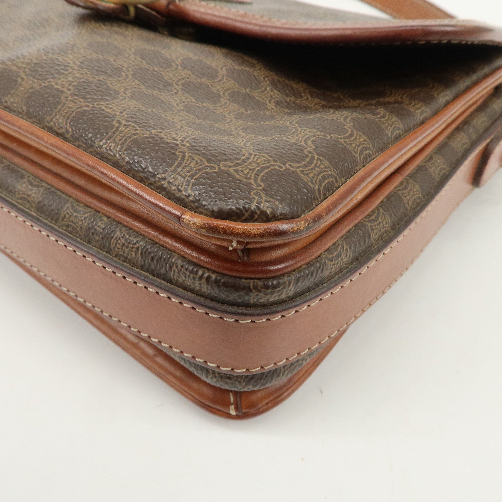 CELINE Macadam PVC Leather Shoulder Bag Crossbody Bag