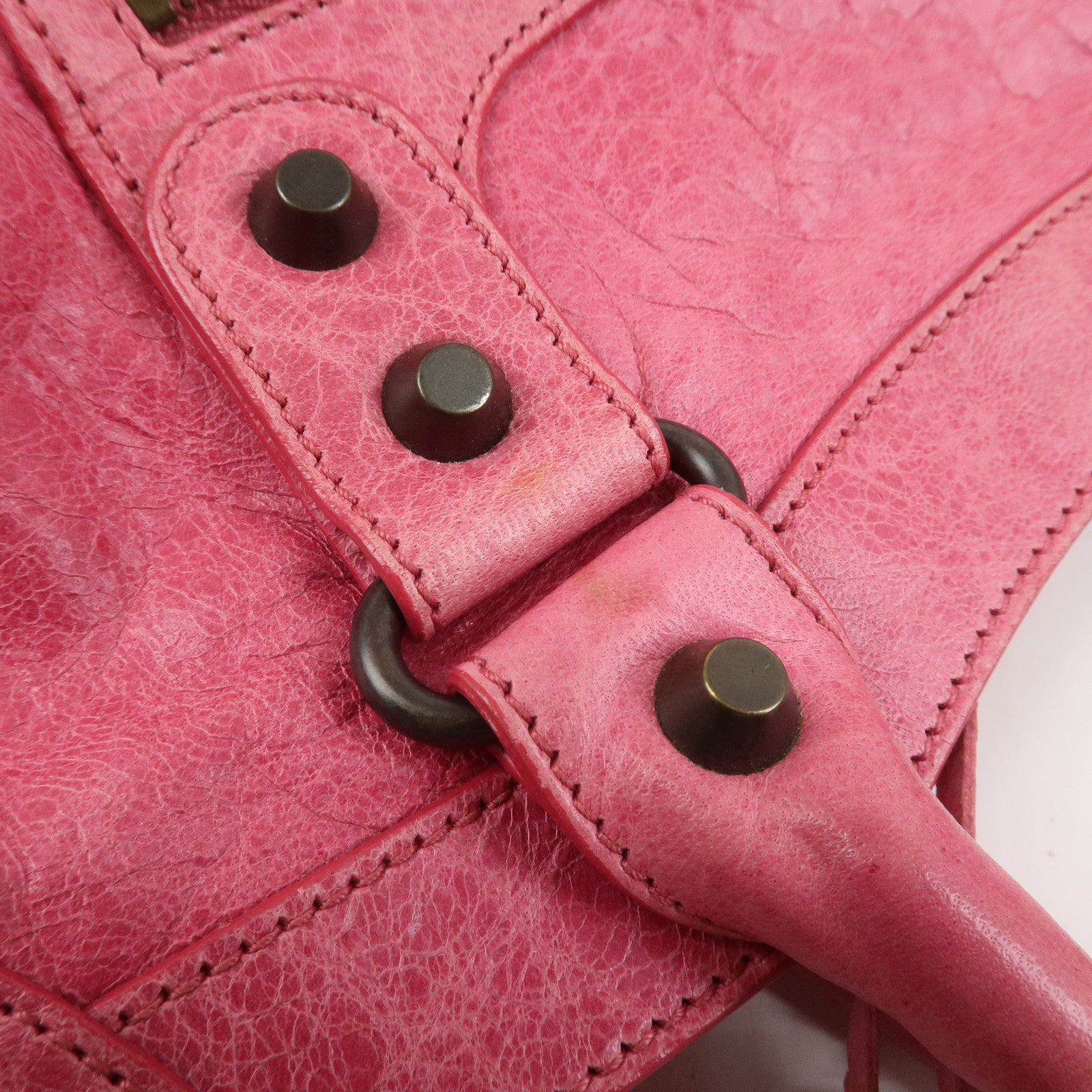 BALENCIAGA The City Leather 2Way Bag Hand Bag Shoulder Bag 115748