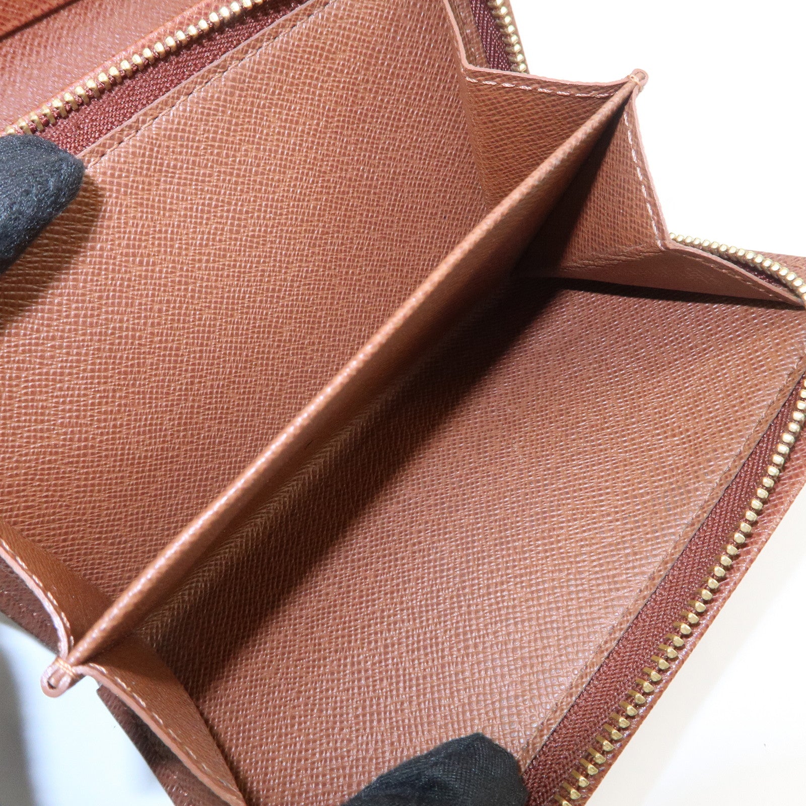 Louis Vuitton Monogram Porte Monnaie Billets Tresor Wallet M6173 Used