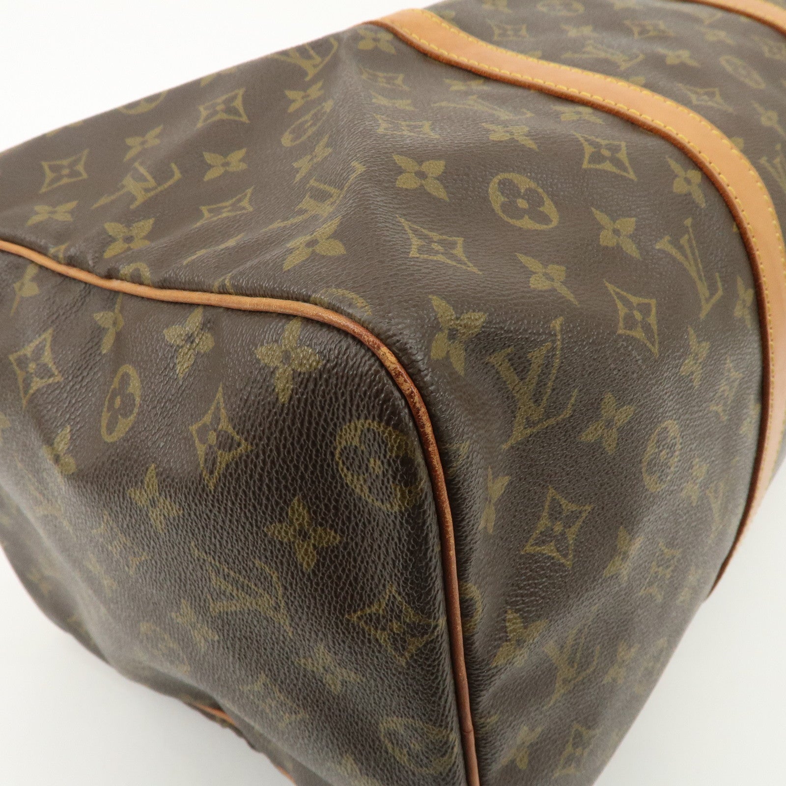 Louis Vuitton Monogram Sac Souple 45 Boston Bag Brown M41624