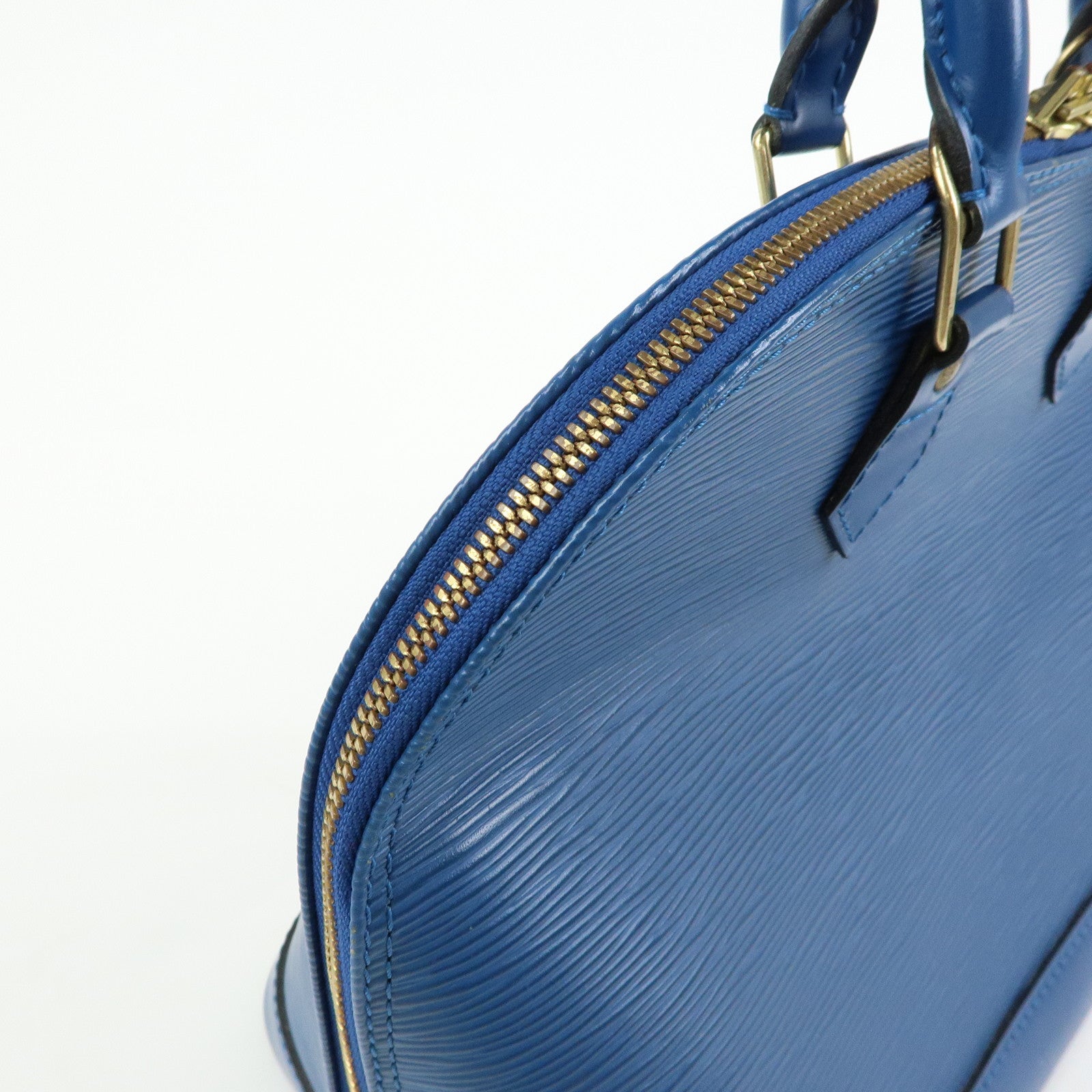 Louis Vuitton Epi Leather Alma Hand Bag Toledo Blue M52145