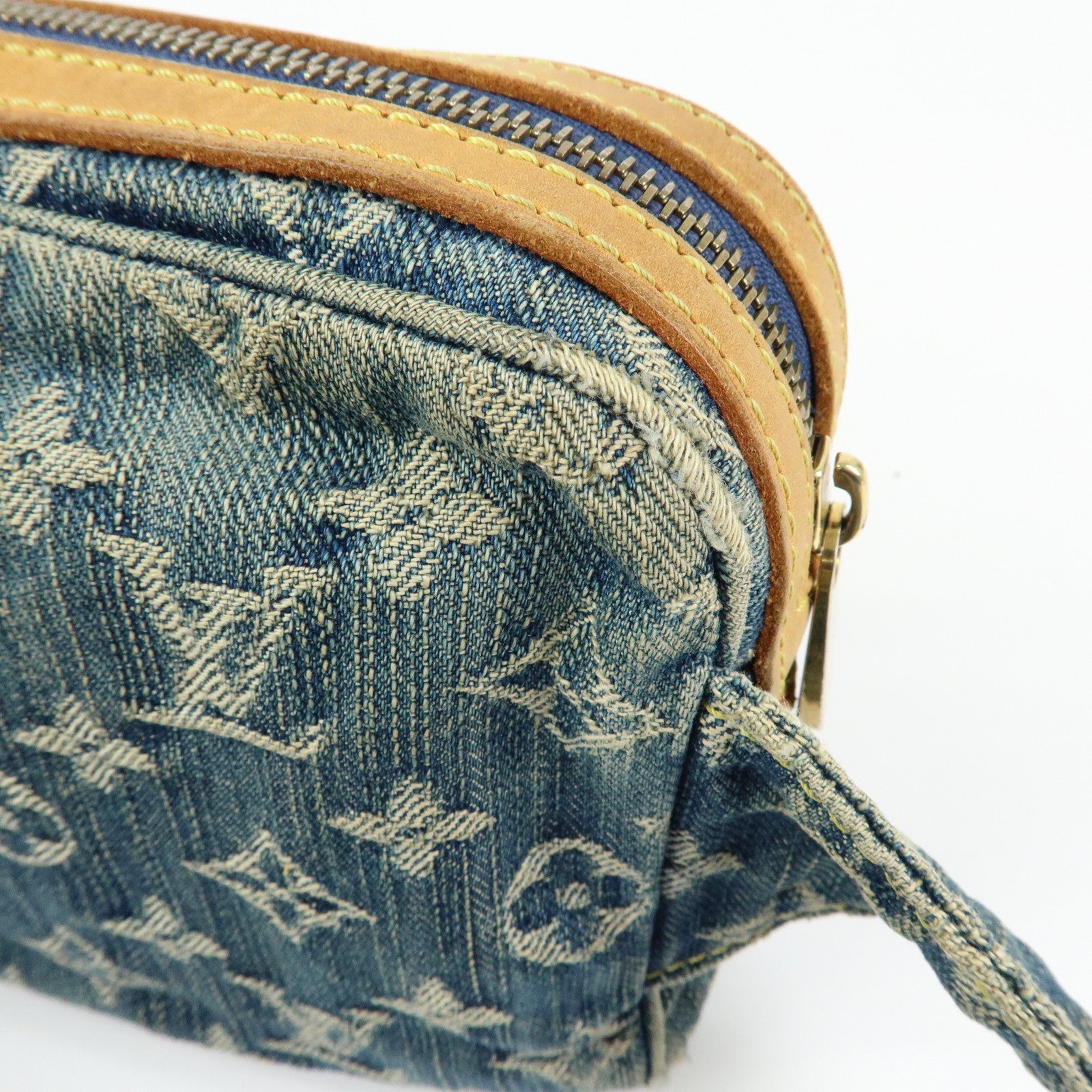 Louis Vuitton Monogram Denim Bum Bag Waist Bag Blue M95347