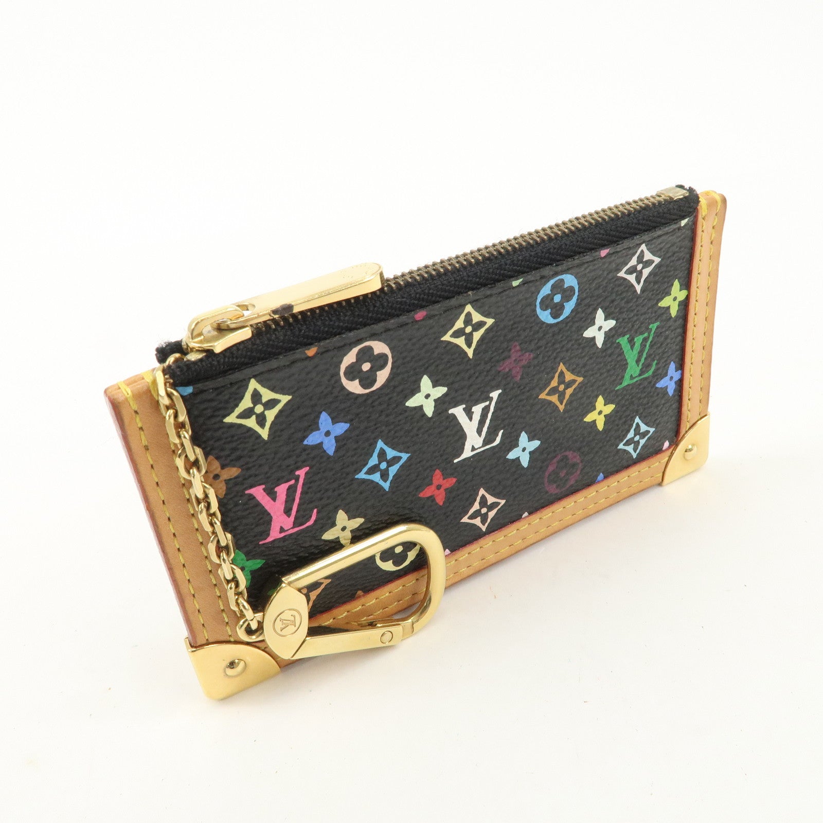 Louis Vuitton Monogram Multicolor Pochette Cles Coin Case M92654 Used