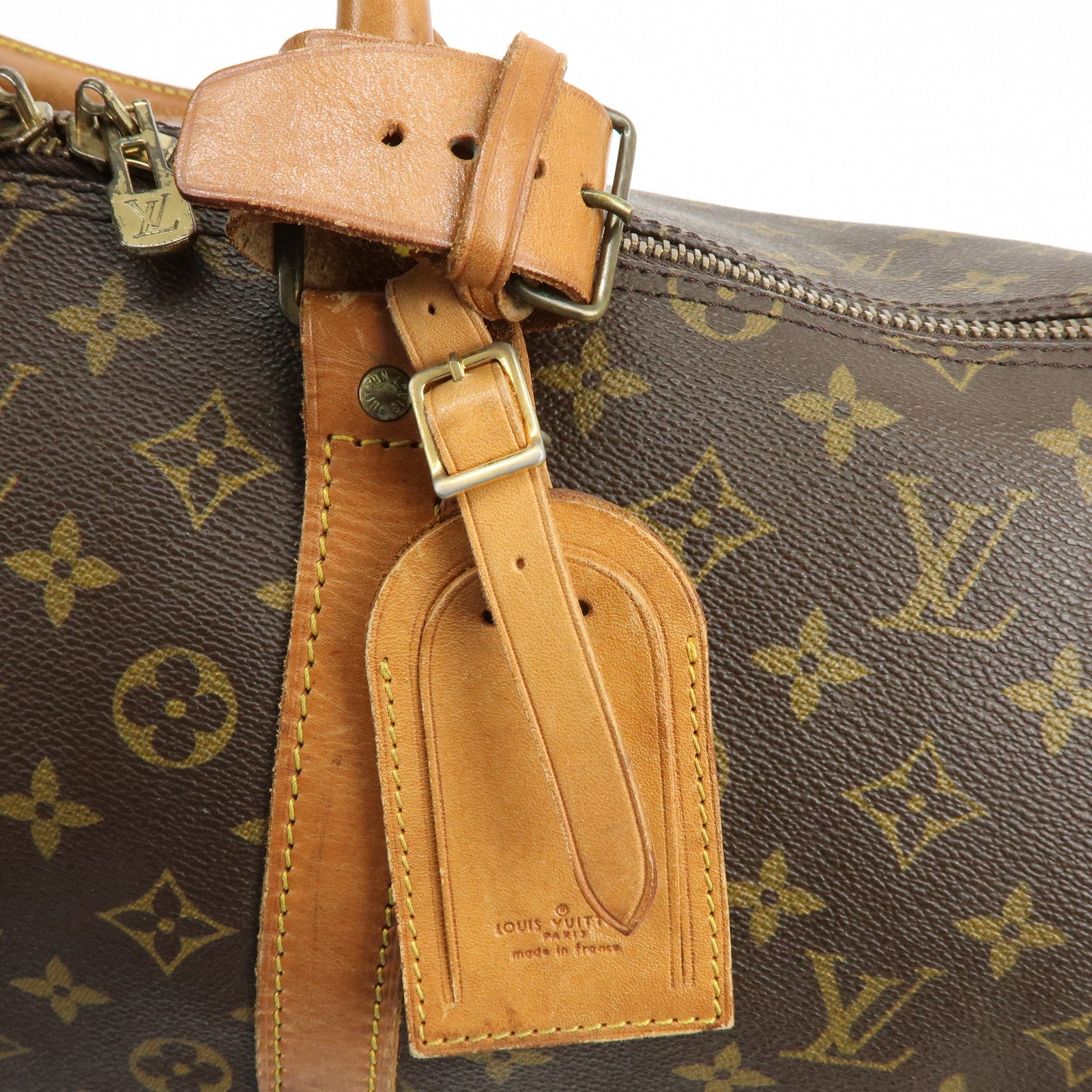 Louis Vuitton Monogram Keep All Bandouliere 55 Boston Bag M41414