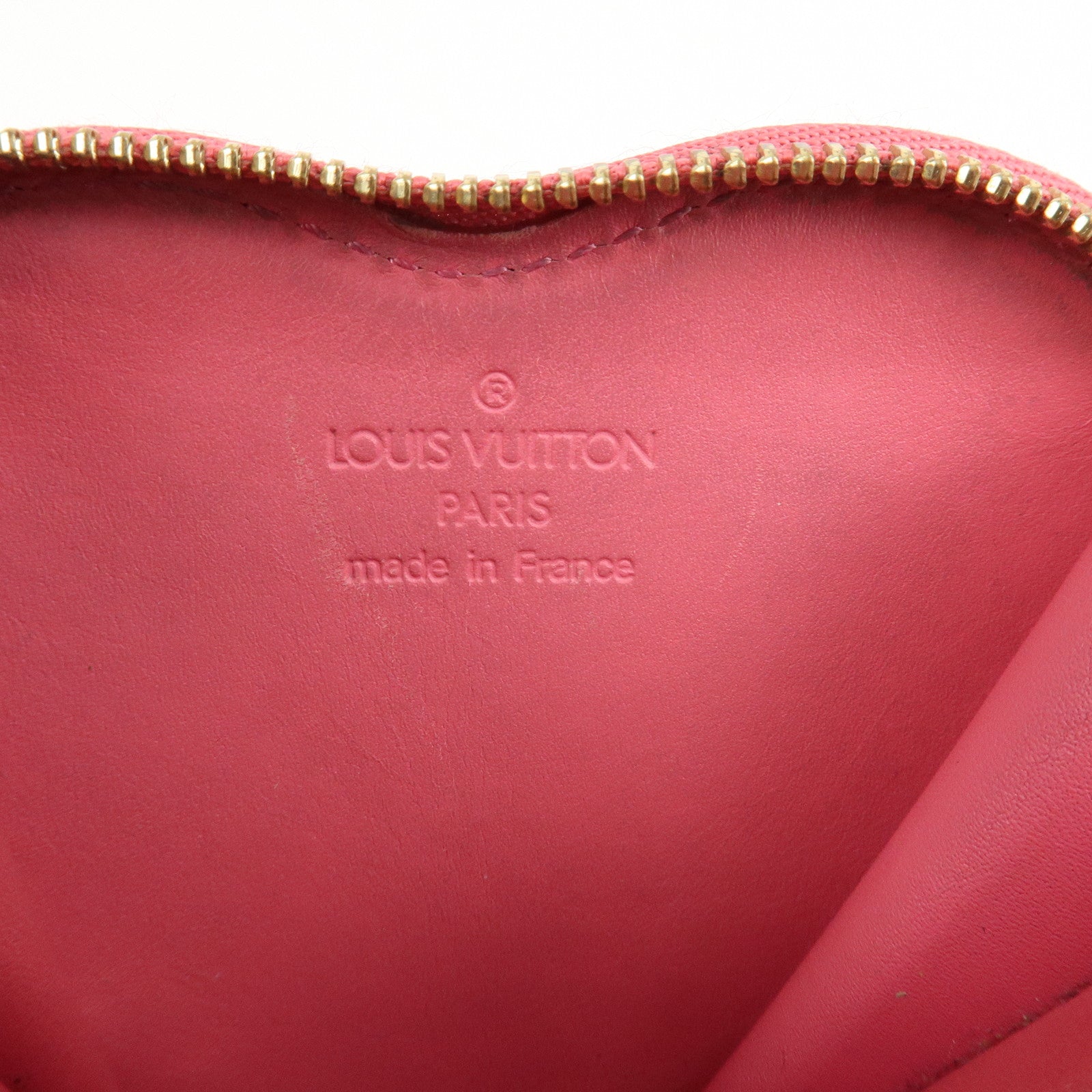 Louis Vuitton Monogram Vernis Porte Monnaie Coeur Coin Case M93562