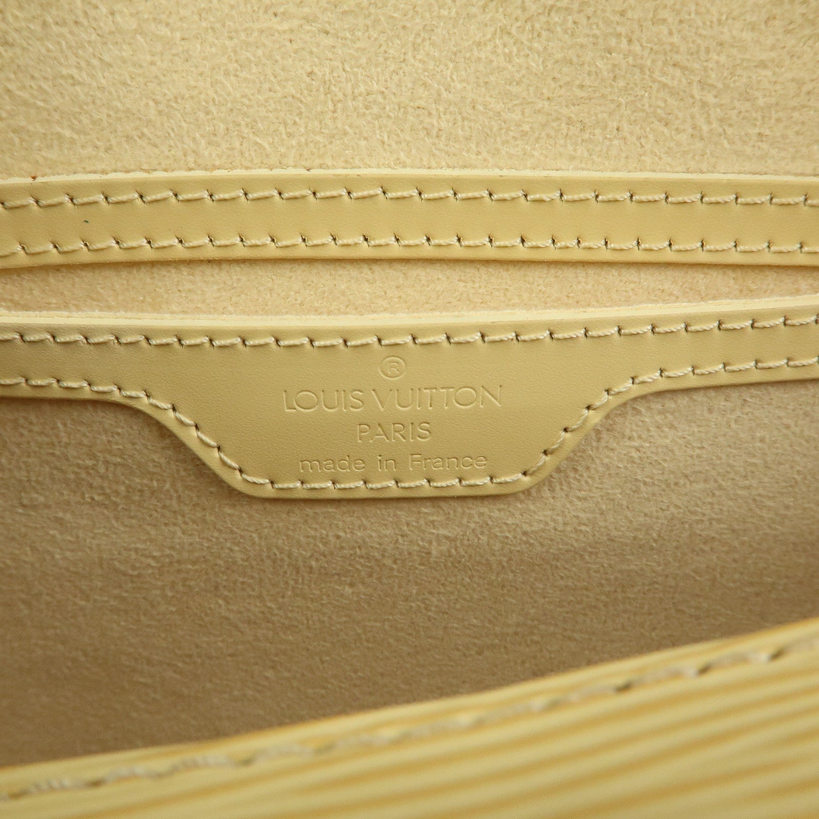 Louis Vuitton Epi Leather Soufflot & Pouch Hand Bag Vanilla M5222A