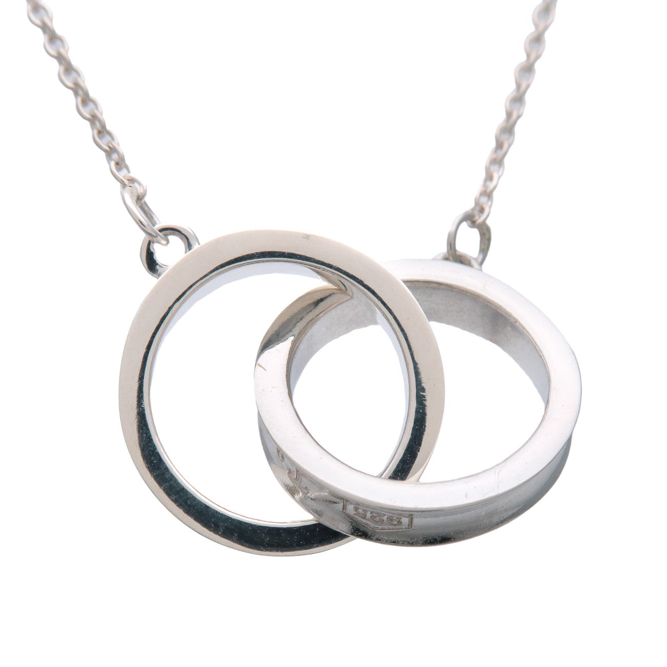 Tiffany & Co 1837 Interlocking Circle Necklace SV925 Silver