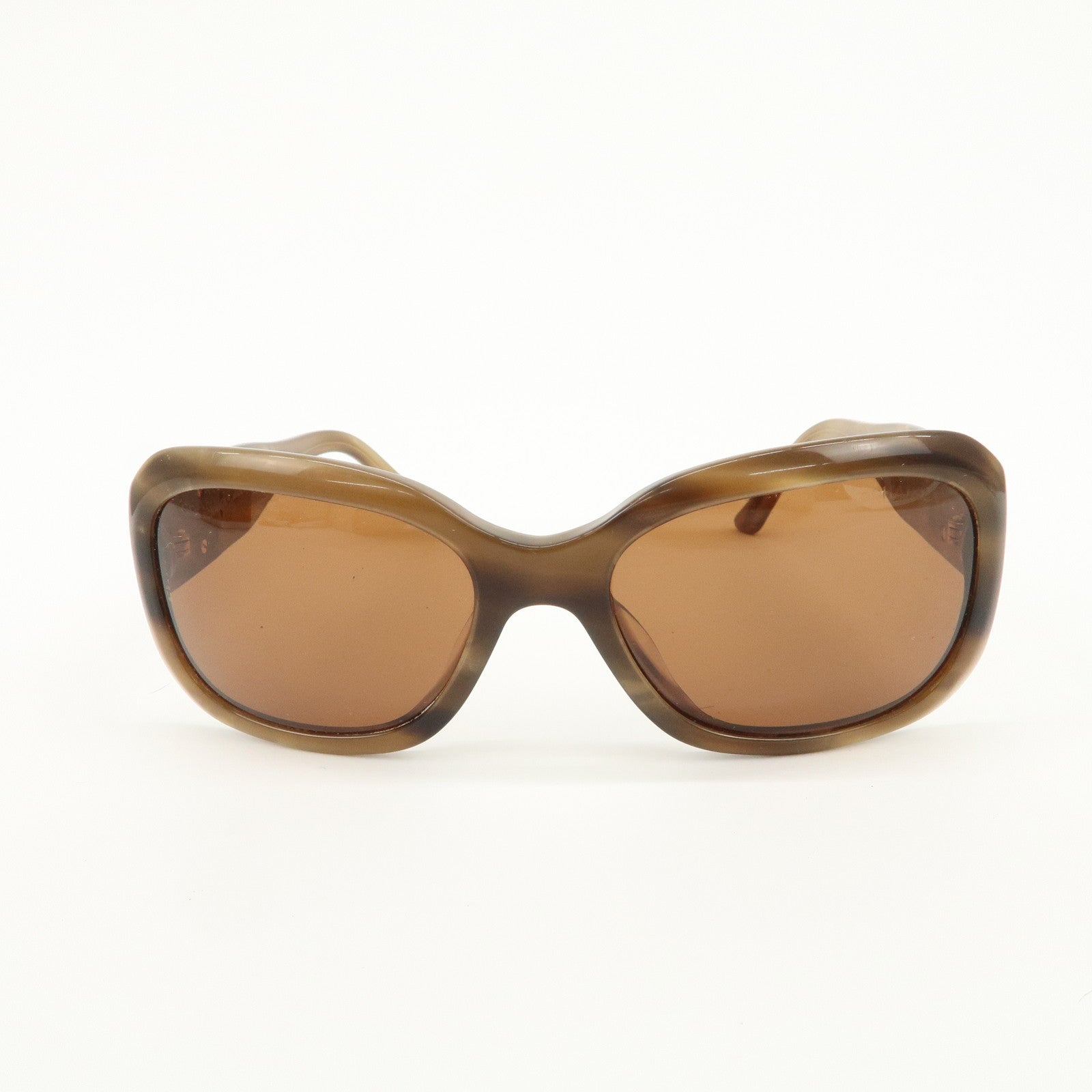 CHANEL Plastic Sunglasses Brown 5102 c.871/73 54□17 135