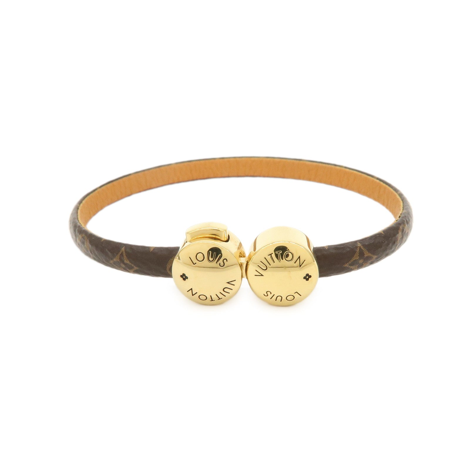 Louis Vuitton Monogram Historic Mini Bracelet Size 17 Brown M6407F