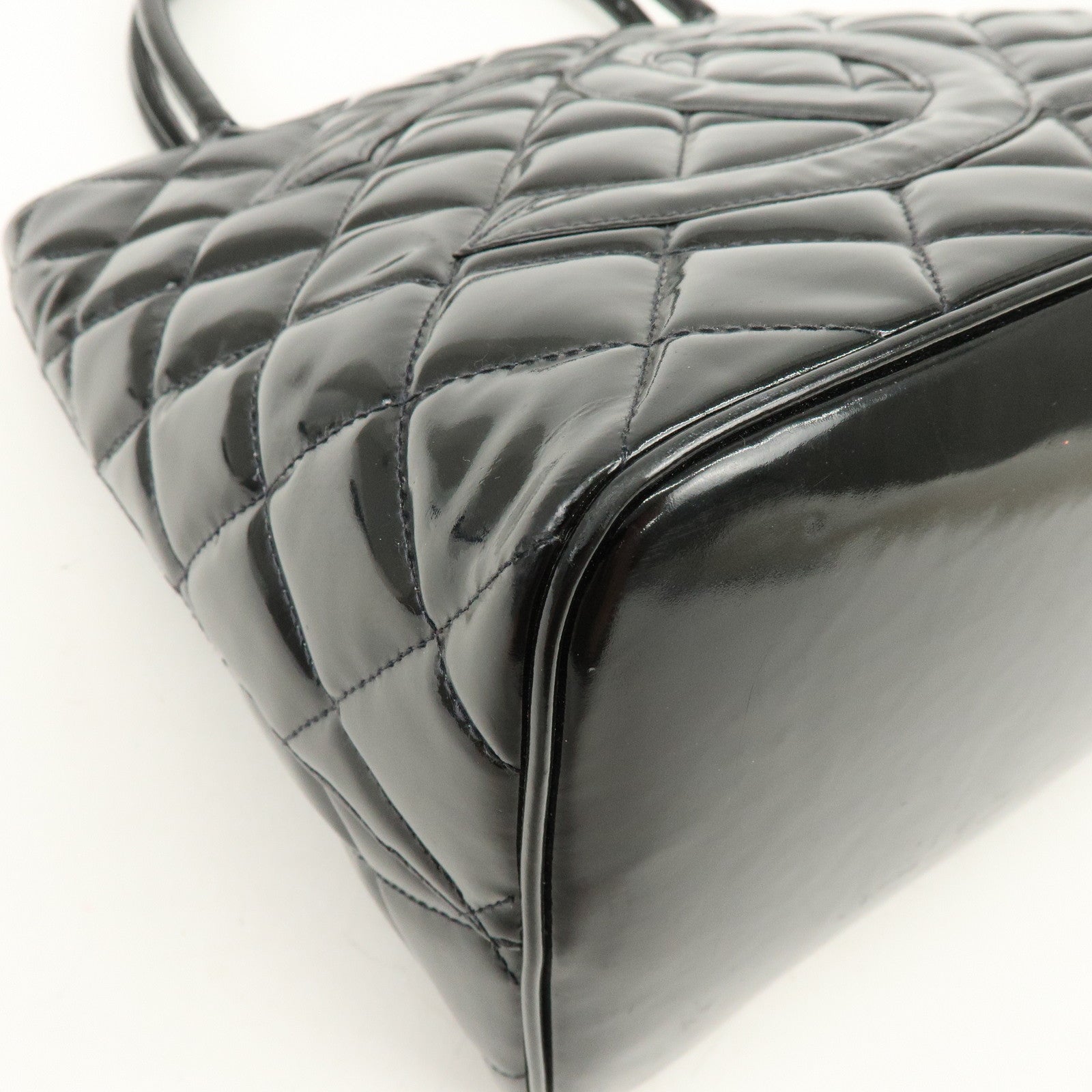 CHANEL Matelasse COCO Mark Medallion Tote Bag Hand Bag A01804