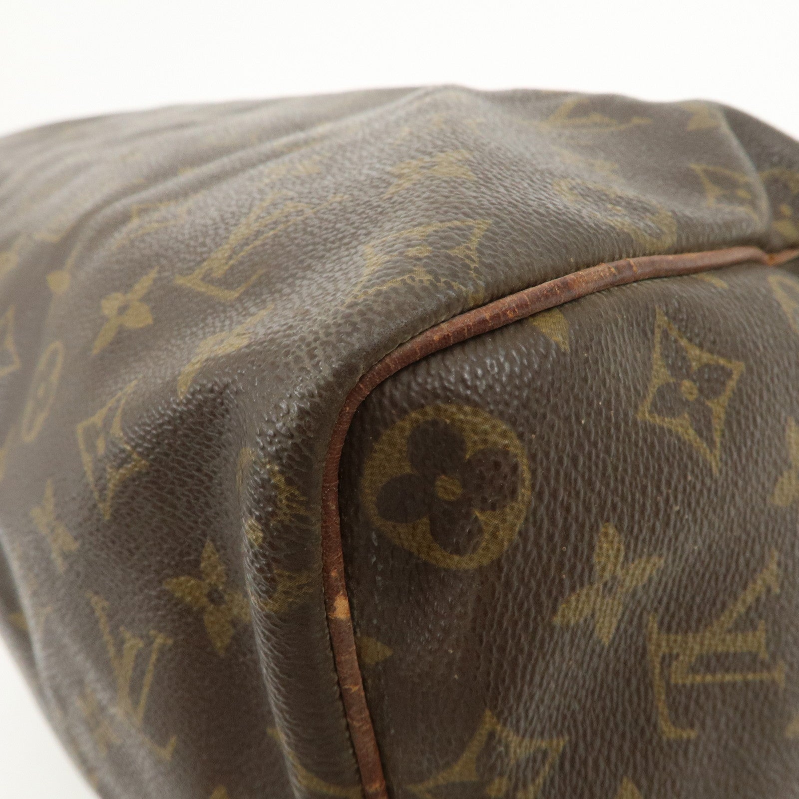 Louis Vuitton Monogram Speedy 40 Hand Bag Boston Bag Brown M41522