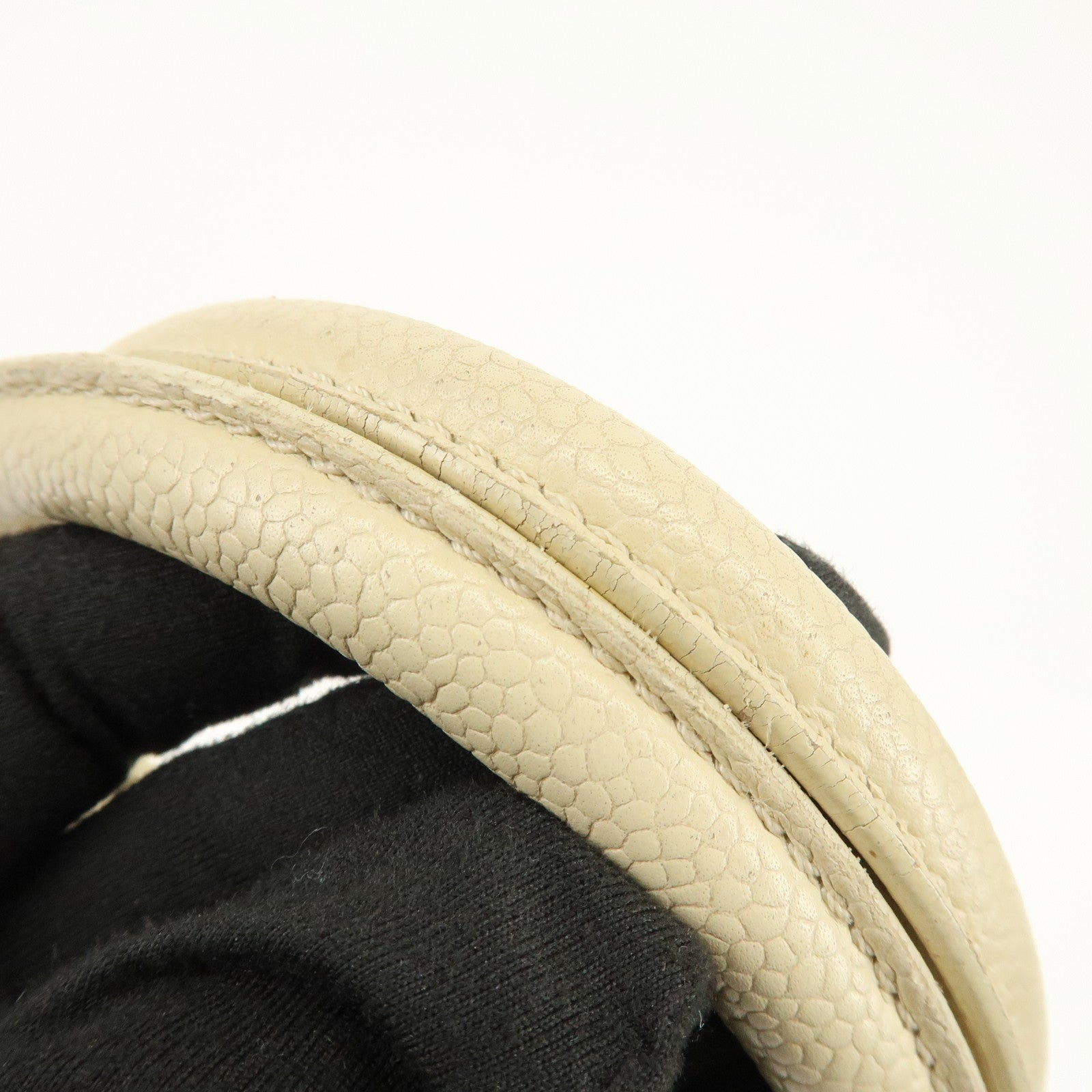 CHANEL COCO Mark Caviarskin Tote Bag Shoulder Bag Ivory