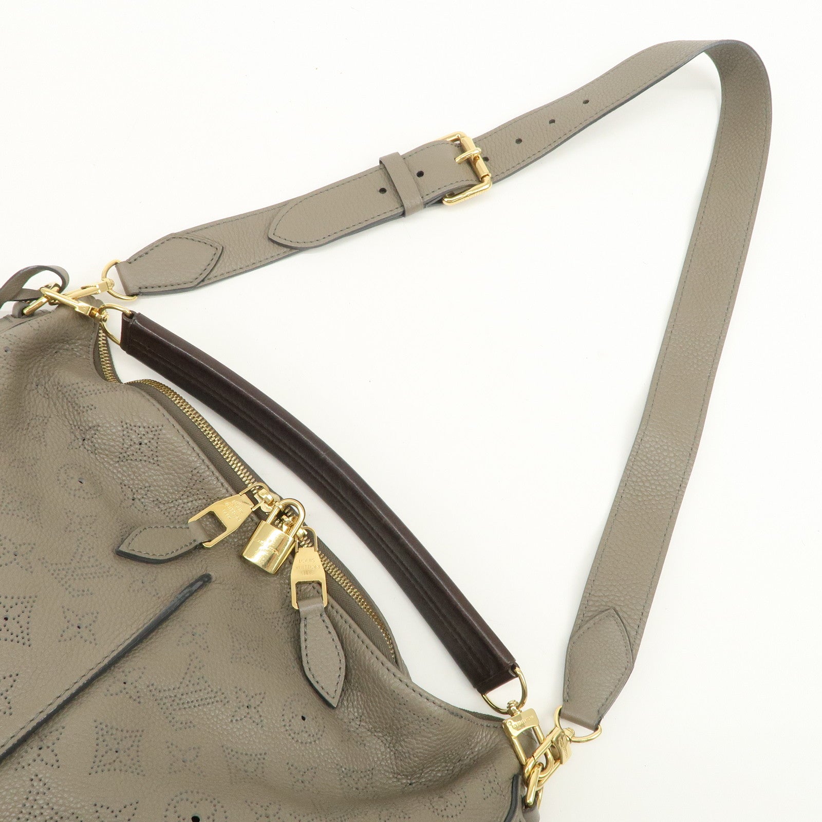Louis Vuitton Monogram Selene MM 2Way Shoulder Bag Taupe M94213