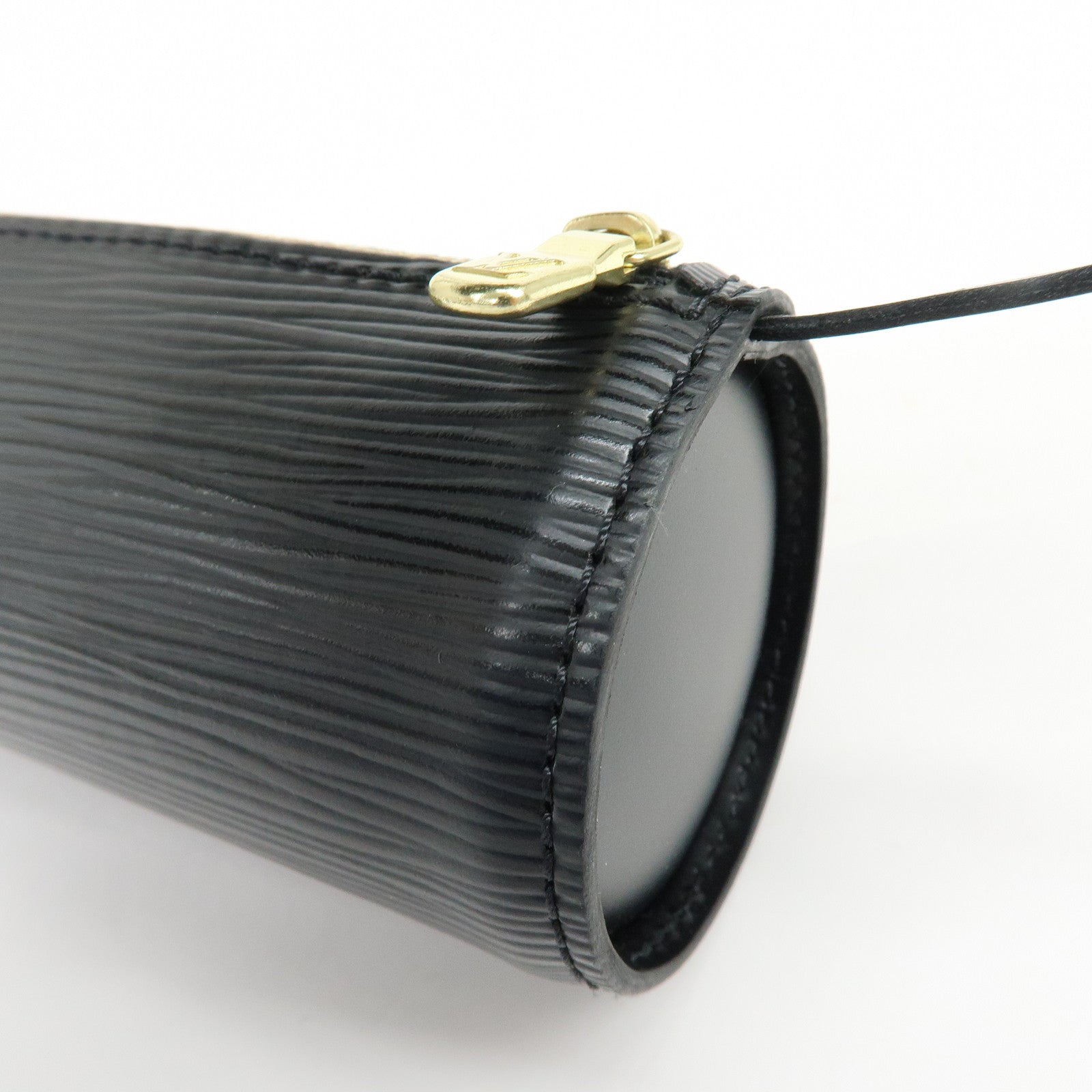 Louis Vuitton Epi Mini Pouch For Soufflot Hand Bag Noir Black
