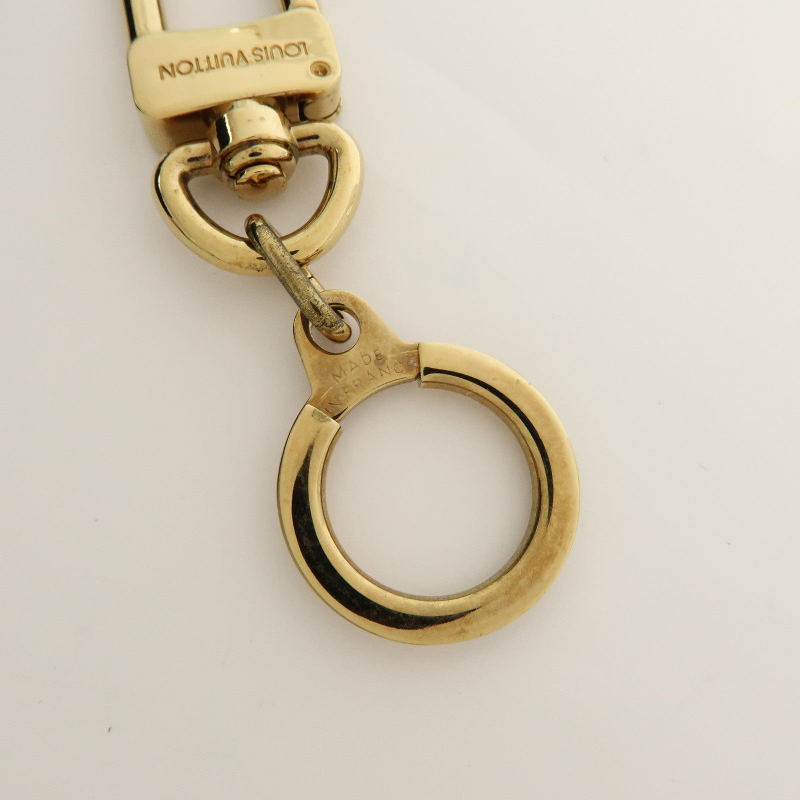 Louis Vuitton Set of 2 Anocles Key Chain Bag Charms Gold M62694