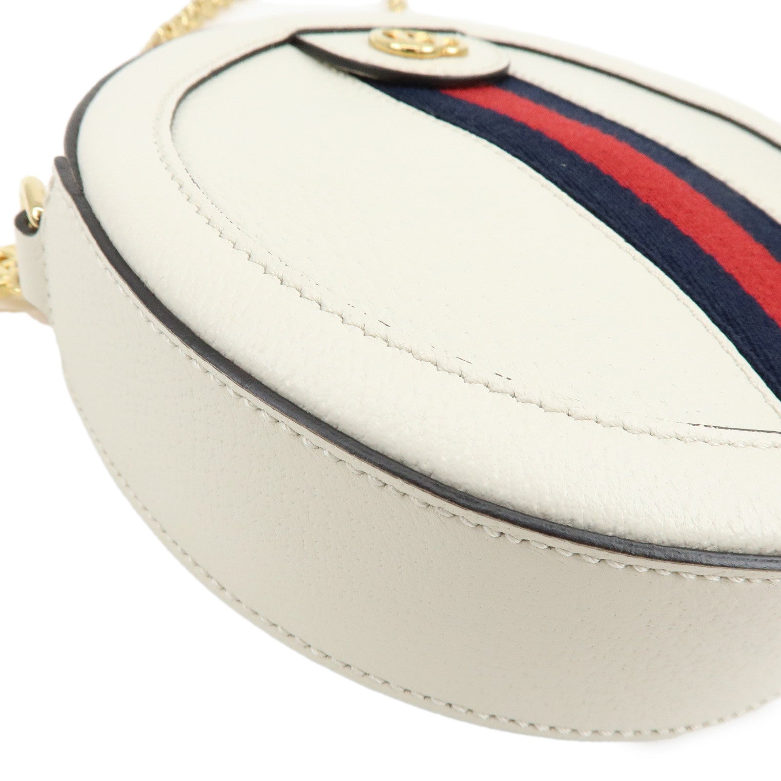 GUCCI Ophidia Sherry Double G Round Mini Chain Shoulder Bag 550618