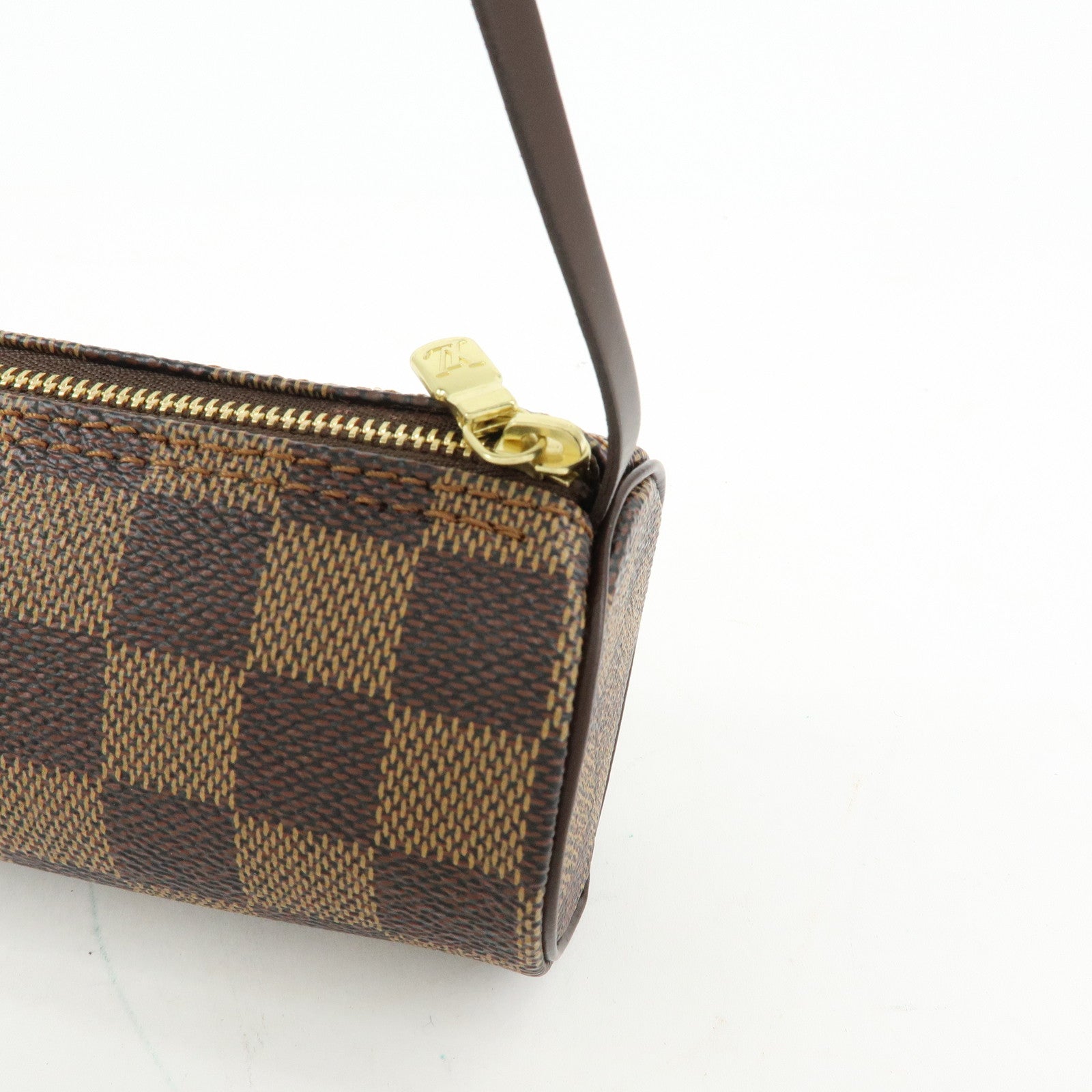 Louis Vuitton Damier Ebene Mini Pouch for Papillon Bag Brown