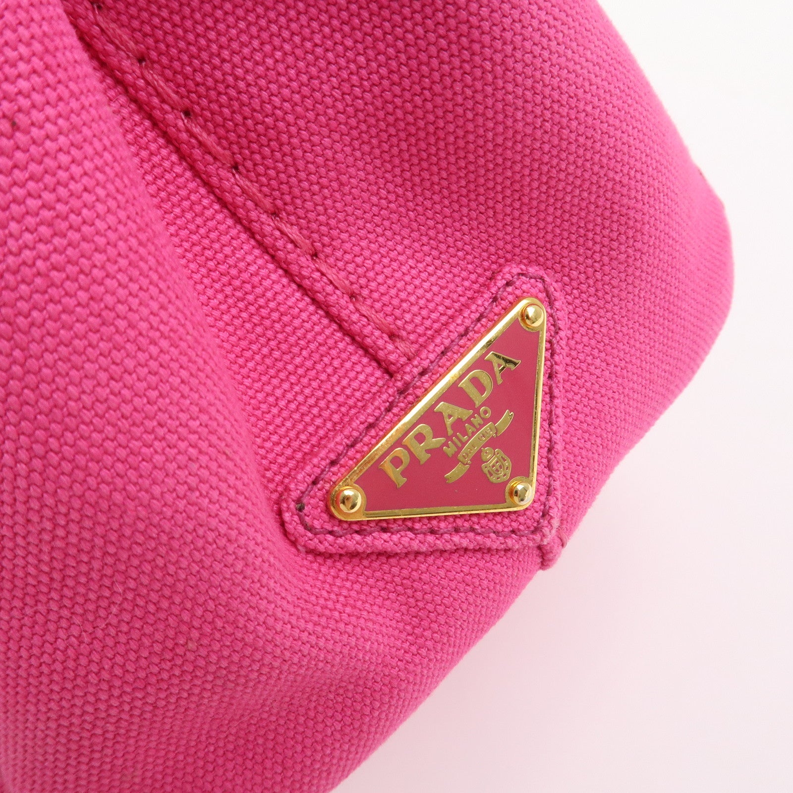 PRADA Canvas Canapa Mini 2Way Bag Hand Shoulder Bag Pink B2439G
