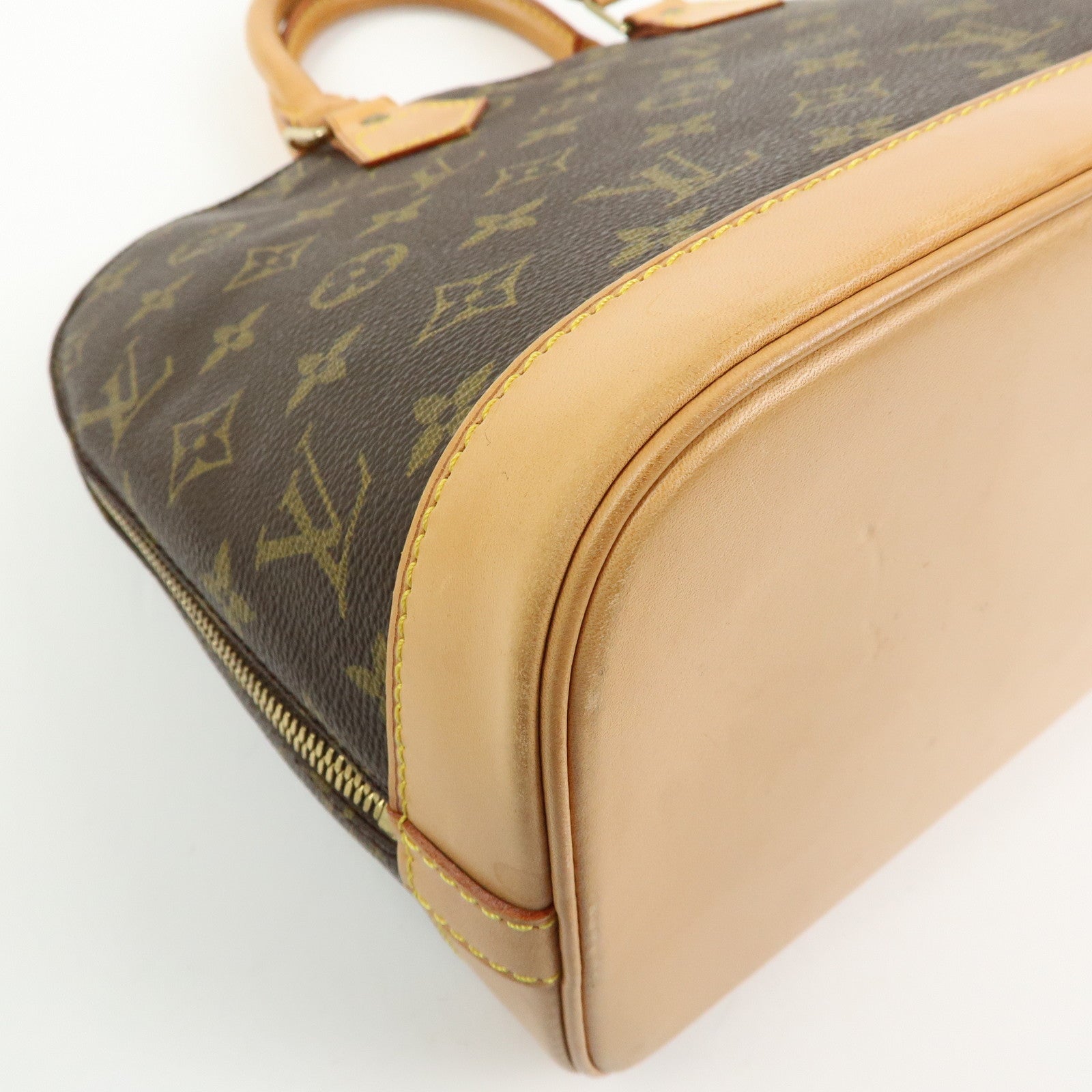 Louis Vuitton Monogram Alma Hand Bag Brown M51130