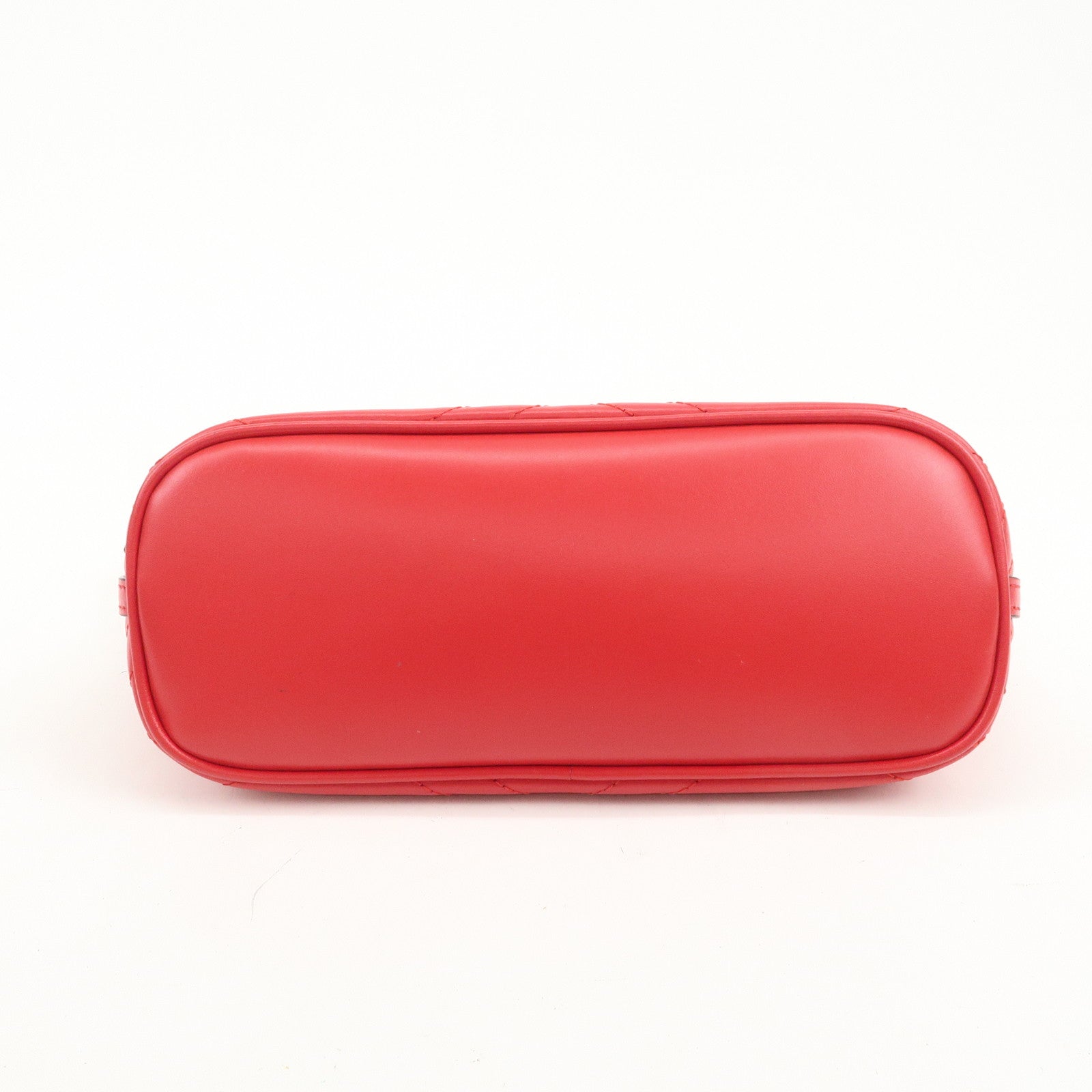 GUCCI GG Marmont Logo Leather Shoulder Bag Hand Bag Red 739166