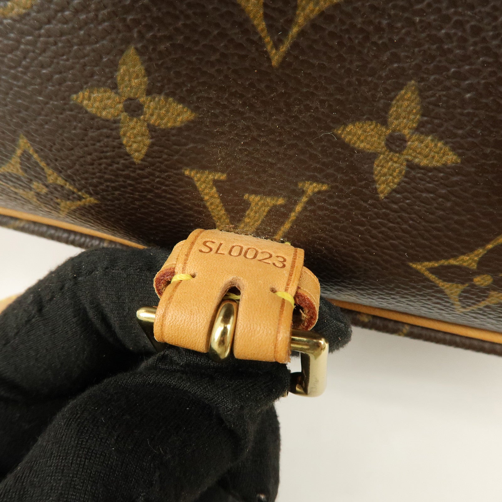 Louis Vuitton Monogram Sologne Canvas Shoulder Bag Brown M42250
