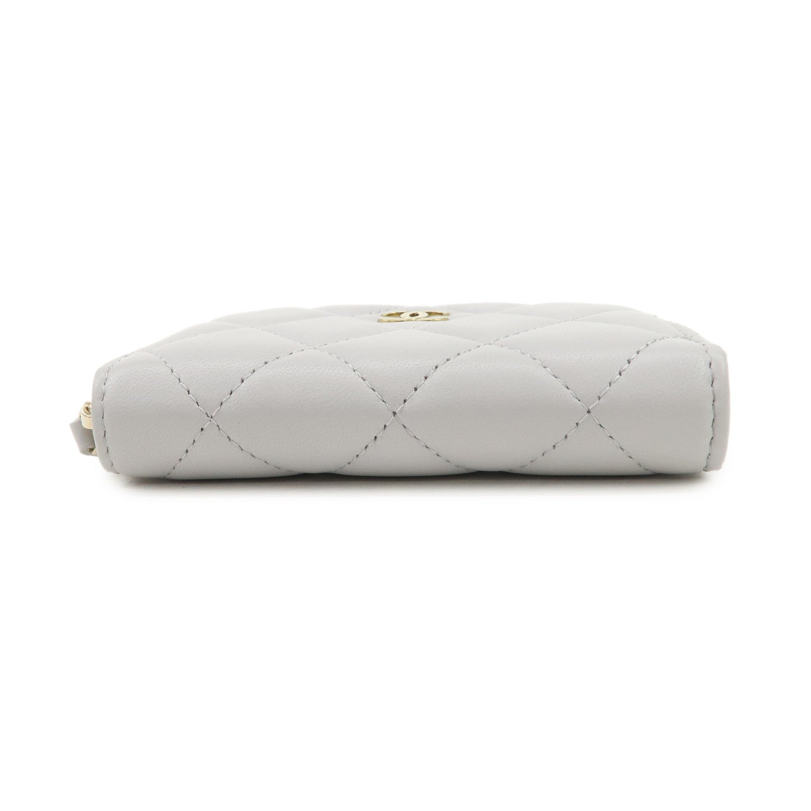 CHANEL COCO Mark Matelasse Classic Round Zippy Coin Purse AP0216