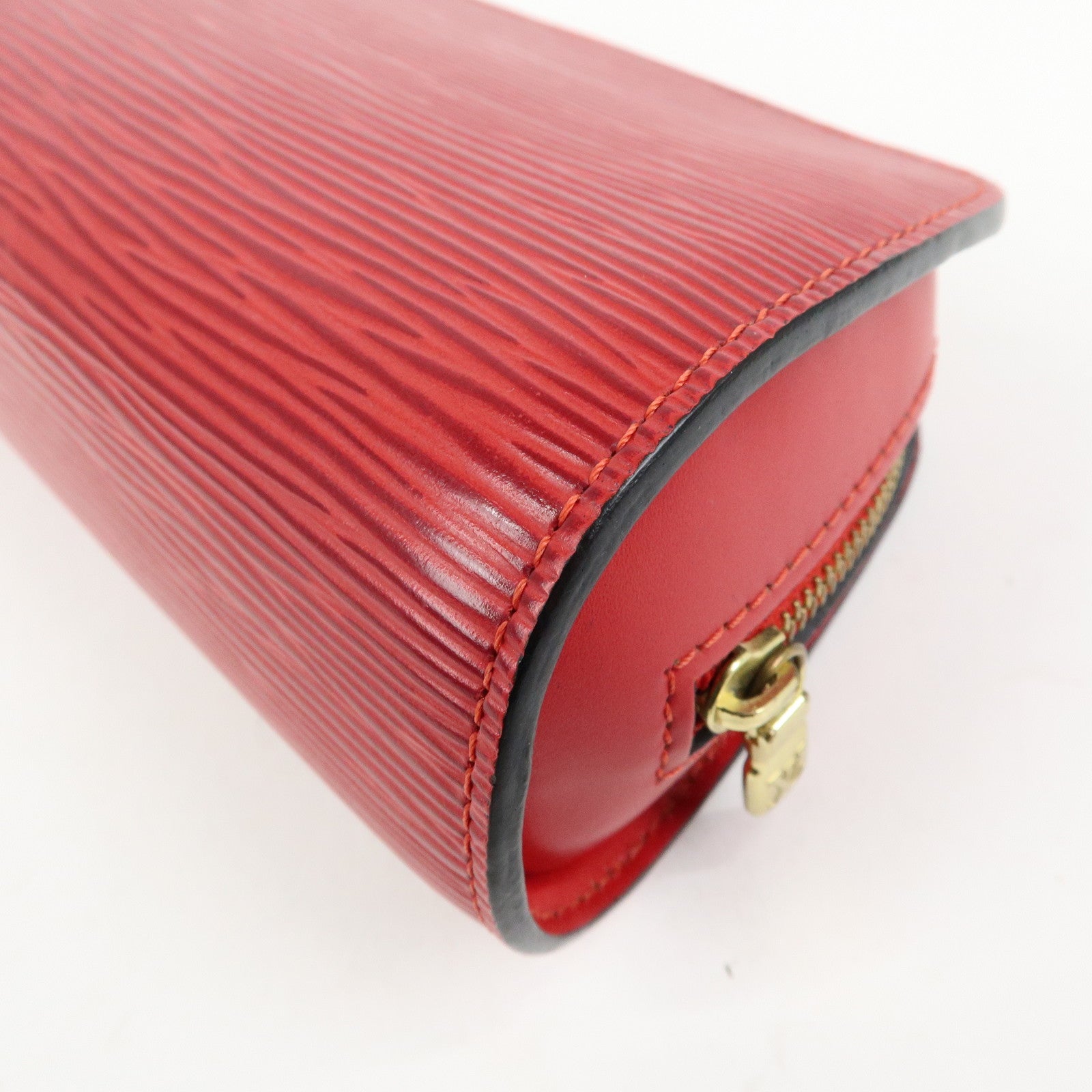 Louis Vuitton Epi Dauphine PM Leather Pouch Castillian Red M48447